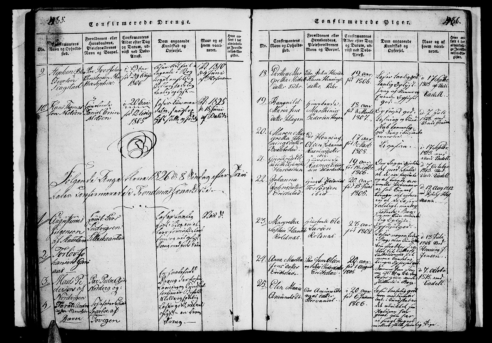 Trondenes sokneprestkontor, SATØ/S-1319/H/Hb/L0003klokker: Parish register (copy) no. 3, 1820-1834, p. 485-486