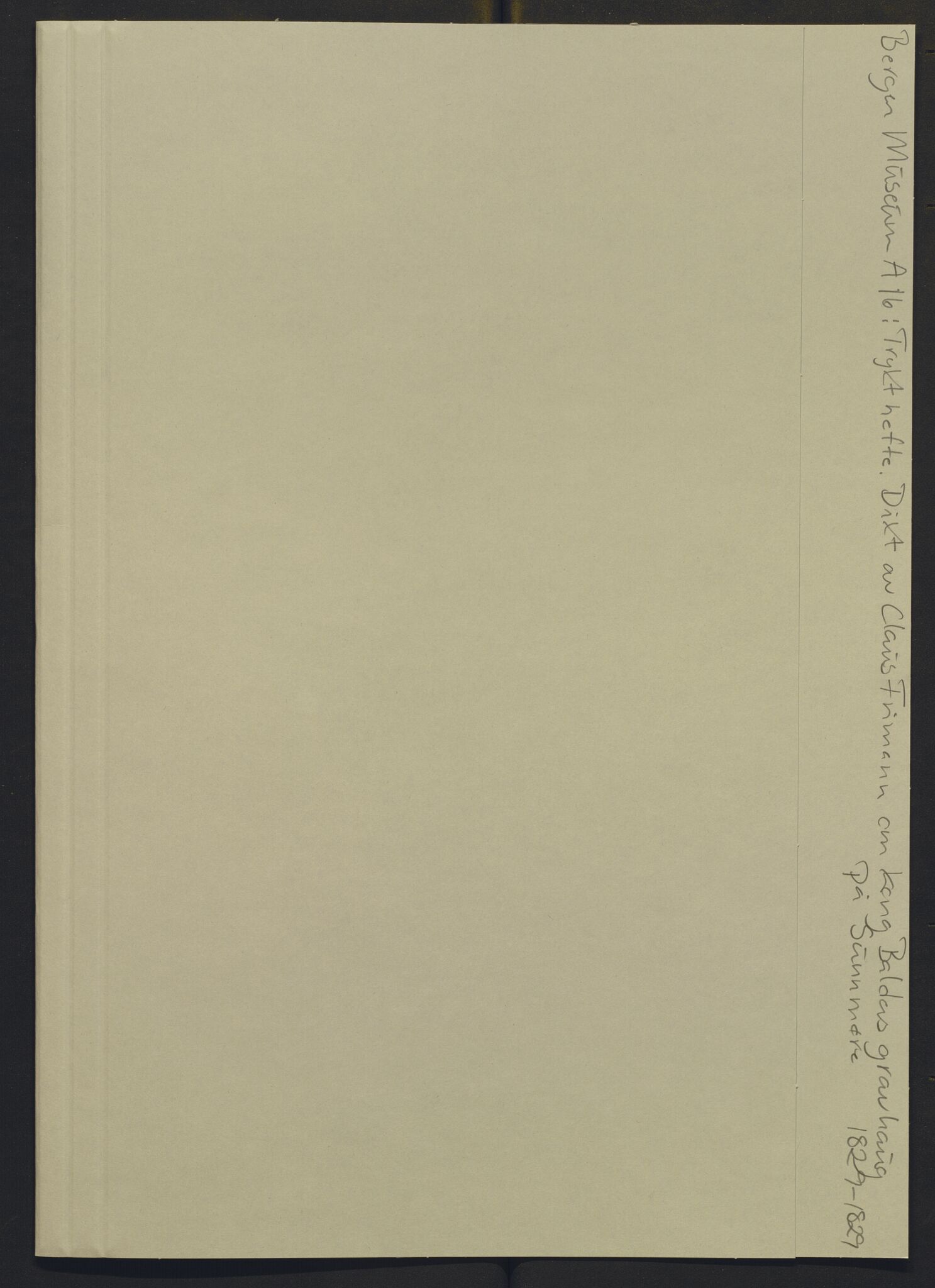 Bergens Museum, AV/SAB-A-17301/02/Y/Yb/L0001: Diverse, 1825-1952, p. 249