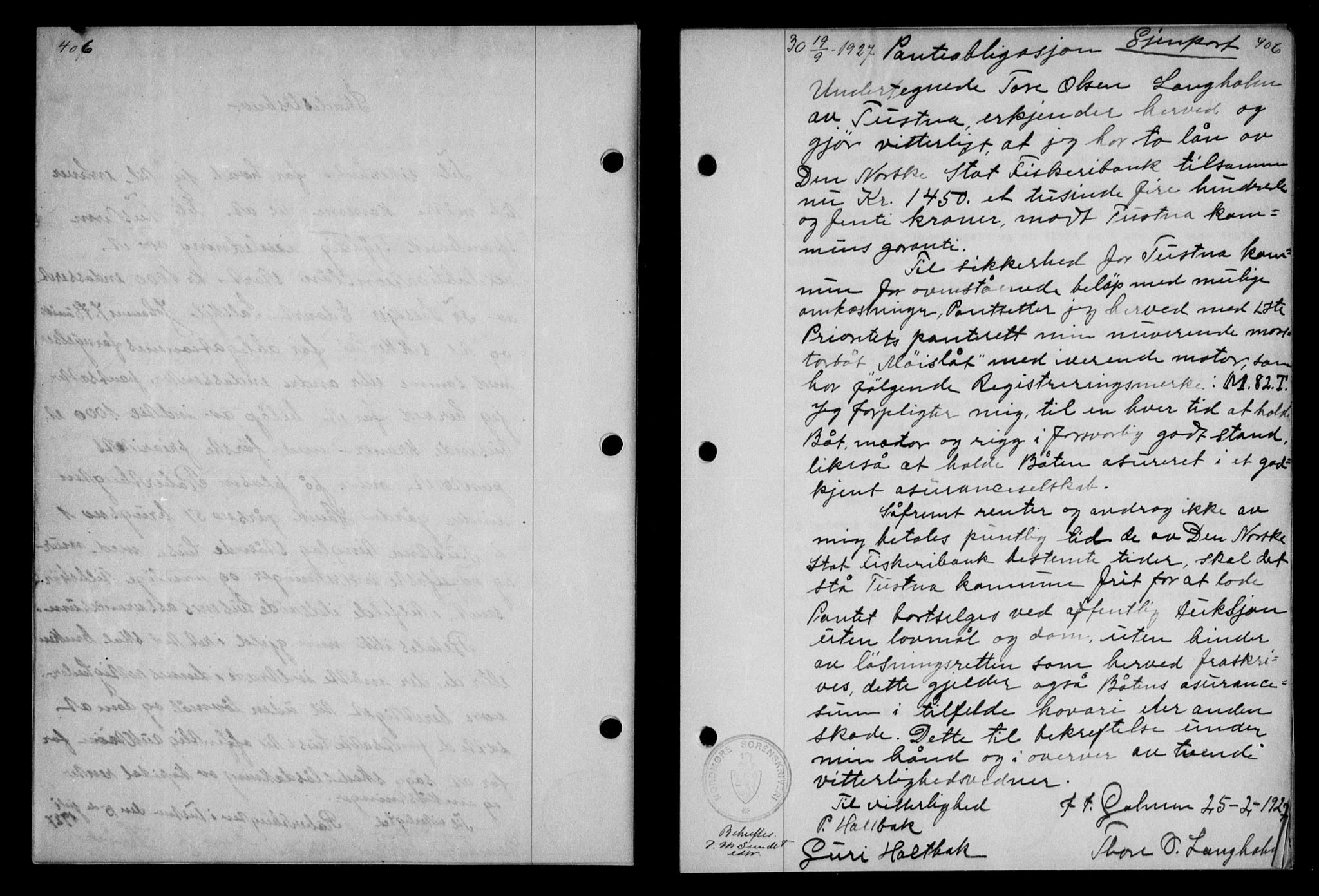 Nordmøre sorenskriveri, AV/SAT-A-4132/1/2/2Ca/L0062: Mortgage book no. 52, 1927-1927, Deed date: 19.09.1927