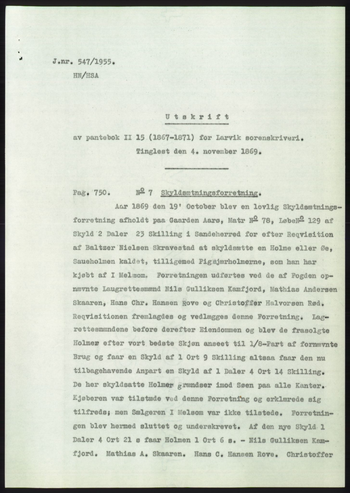 Statsarkivet i Kongsberg, SAKO/A-0001, 1955, p. 317