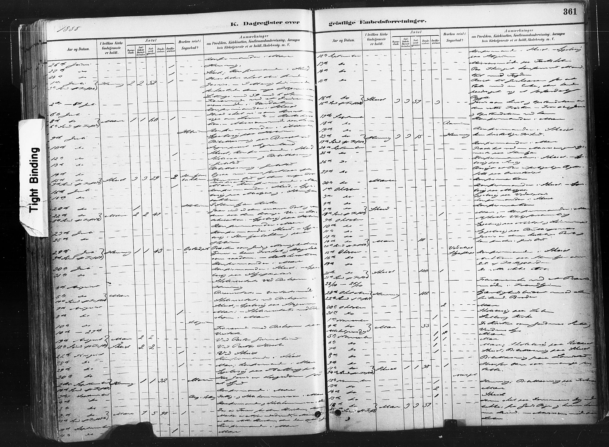 Ministerialprotokoller, klokkerbøker og fødselsregistre - Nord-Trøndelag, SAT/A-1458/735/L0351: Parish register (official) no. 735A10, 1884-1908, p. 361