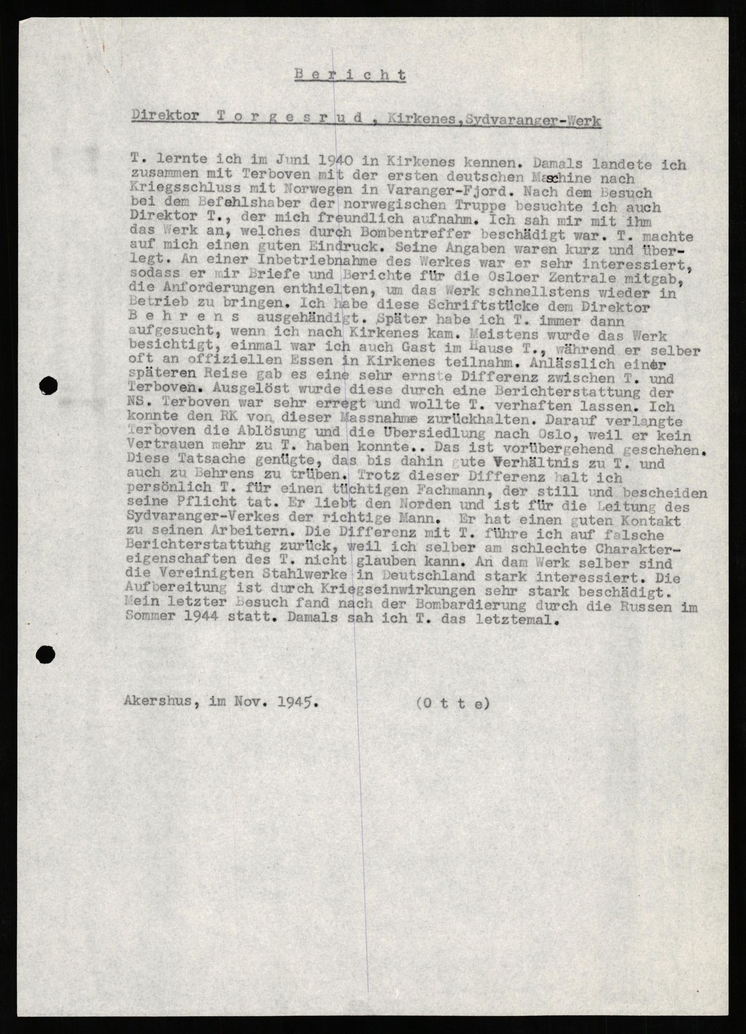 Forsvaret, Forsvarets overkommando II, AV/RA-RAFA-3915/D/Db/L0025: CI Questionaires. Tyske okkupasjonsstyrker i Norge. Tyskere., 1945-1946, p. 255