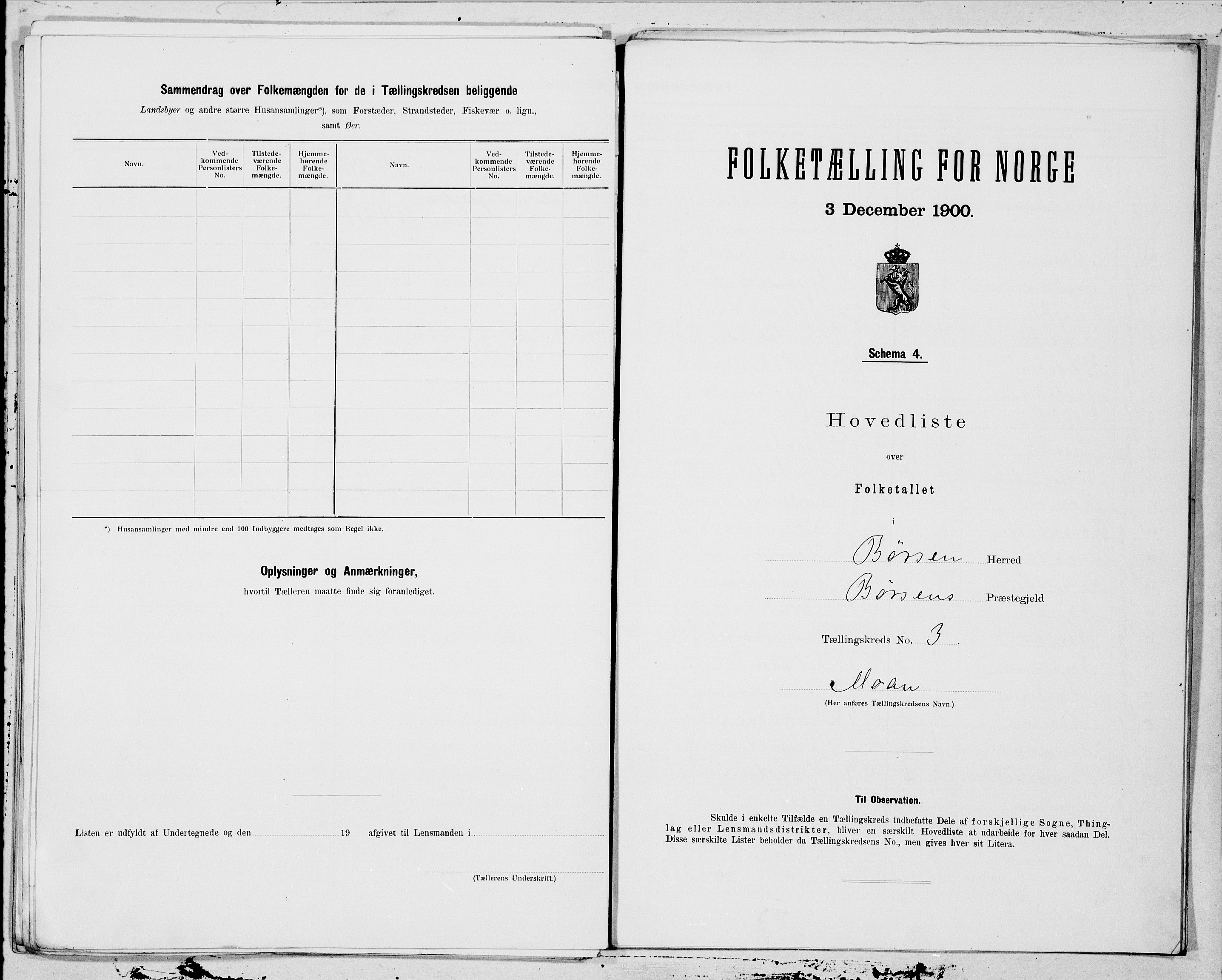 SAT, 1900 census for Børsa, 1900, p. 6