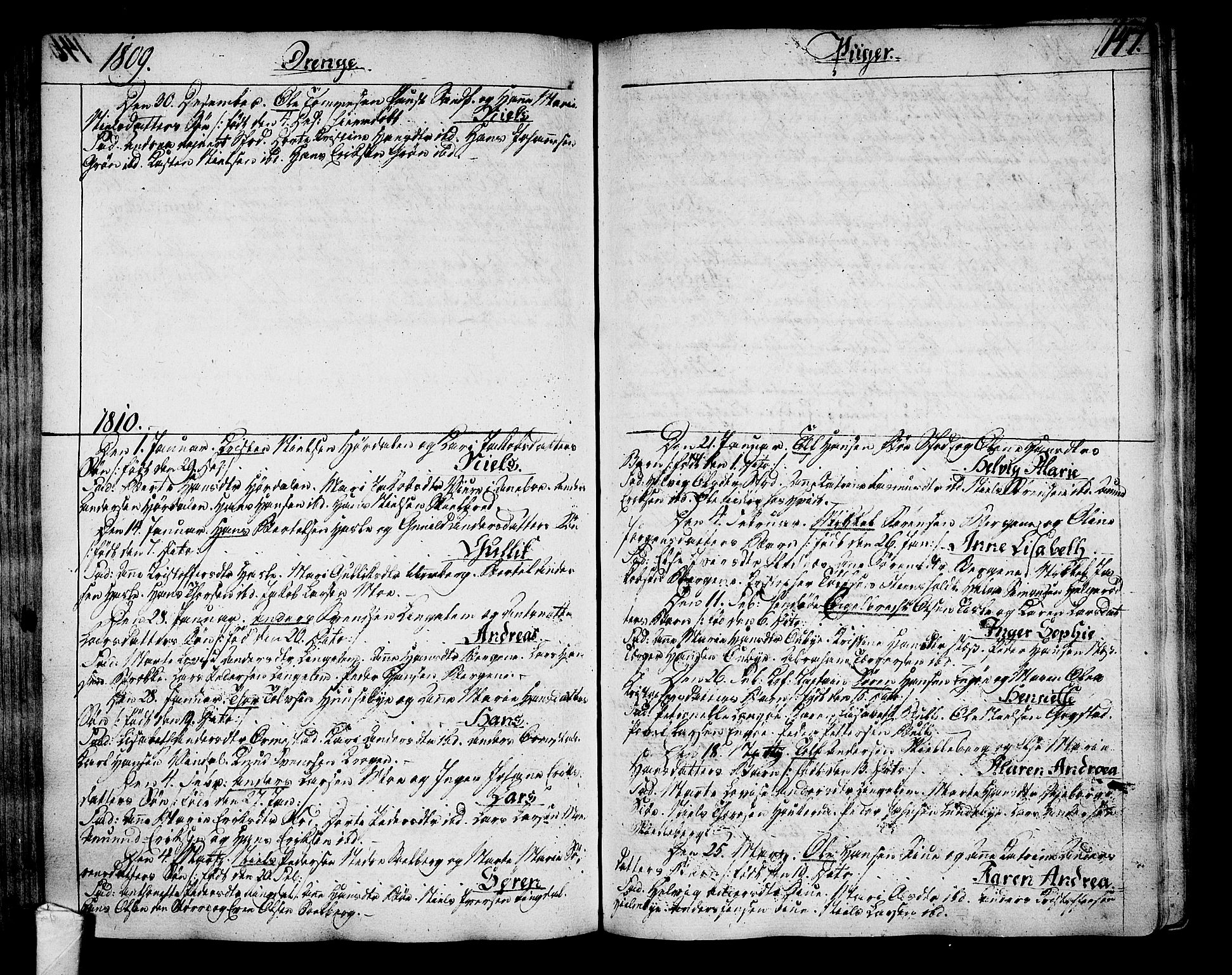 Sandar kirkebøker, SAKO/A-243/F/Fa/L0003: Parish register (official) no. 3, 1789-1814, p. 147