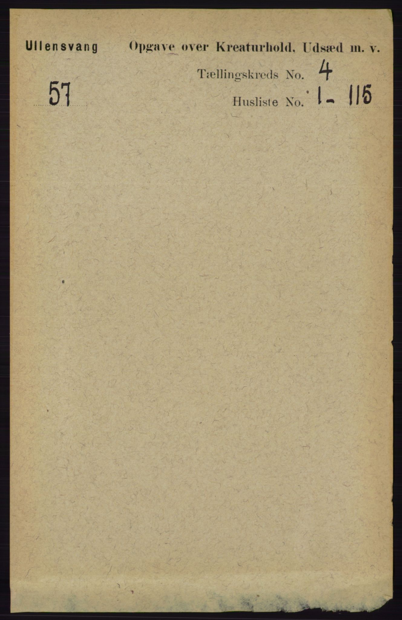 RA, 1891 census for 1230 Ullensvang, 1891, p. 6905