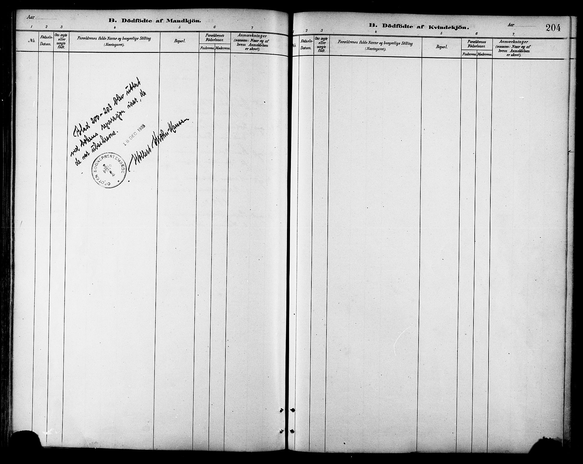 Ministerialprotokoller, klokkerbøker og fødselsregistre - Nordland, AV/SAT-A-1459/866/L0938: Parish register (official) no. 866A01, 1879-1893, p. 204