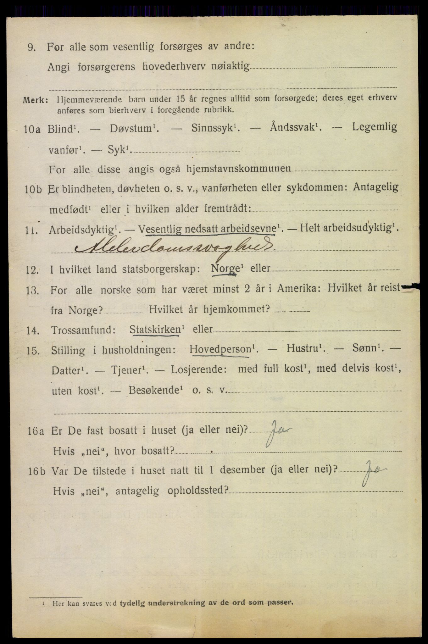 SAH, 1920 census for Brandval, 1920, p. 9483