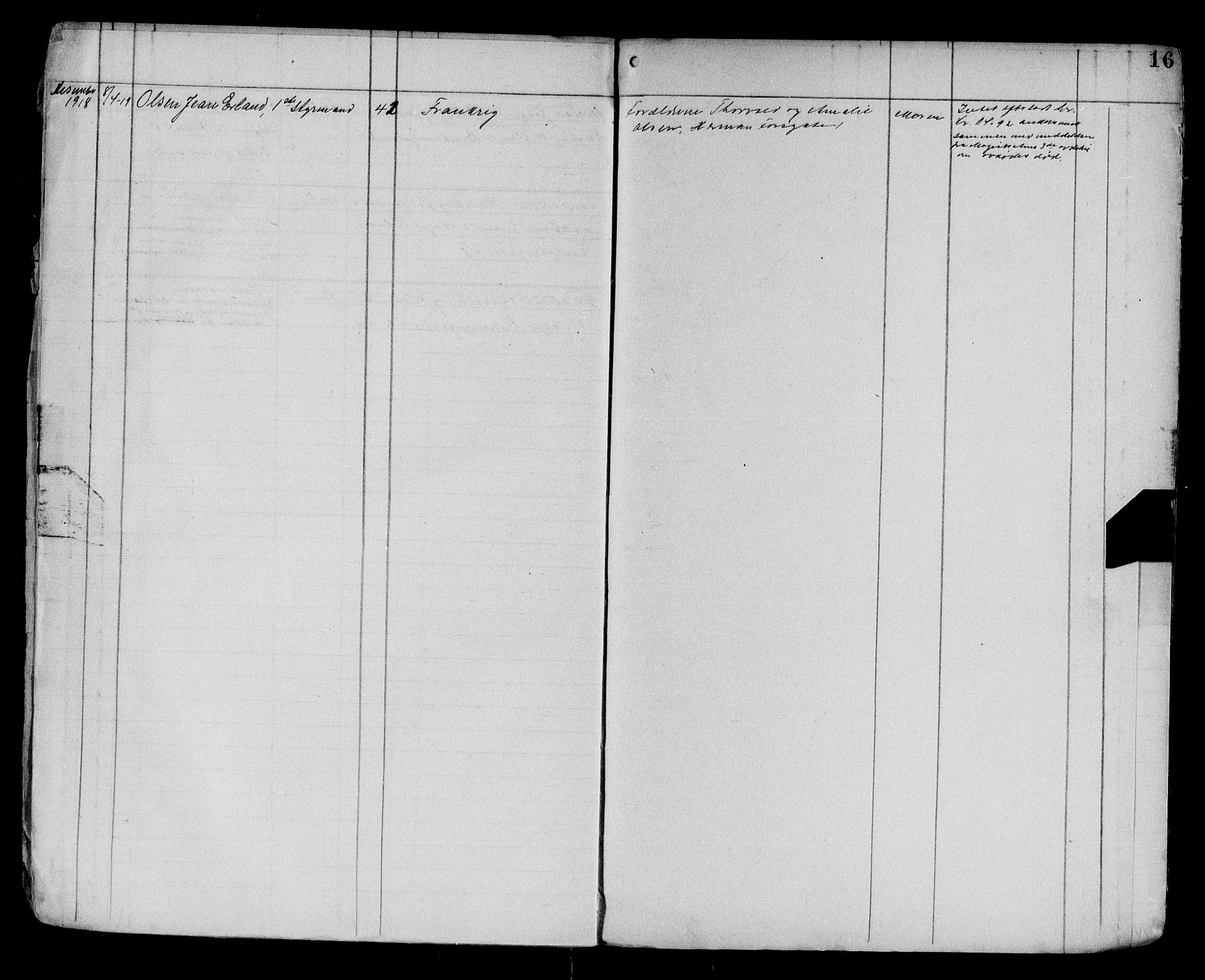 Byfogd og Byskriver i Bergen, AV/SAB-A-3401/06/06Na/L0012: Dødsfallsjournaler, 1918-1919, p. 16