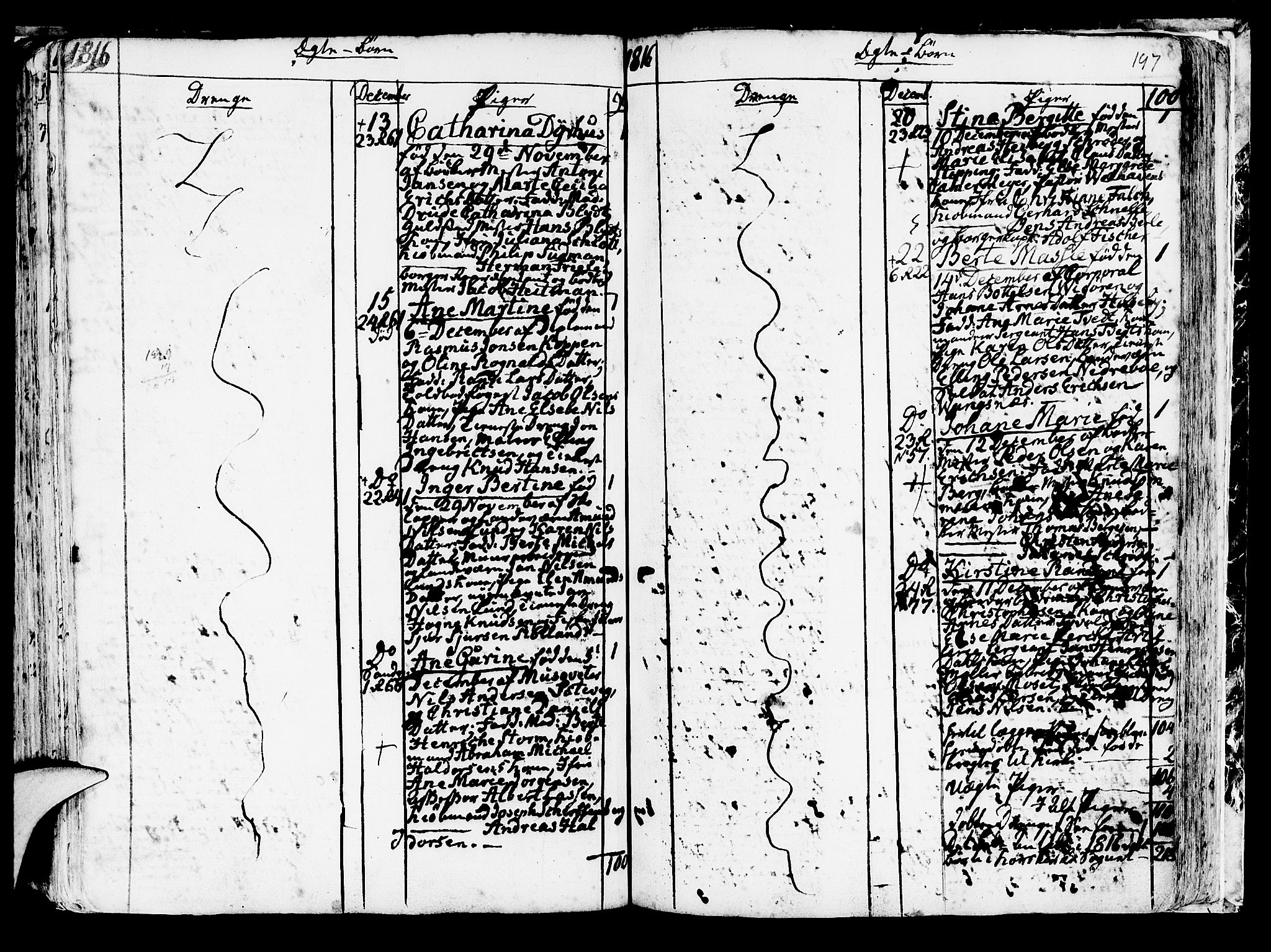 Korskirken sokneprestembete, AV/SAB-A-76101/H/Haa/L0006: Parish register (official) no. A 6, 1790-1820, p. 197