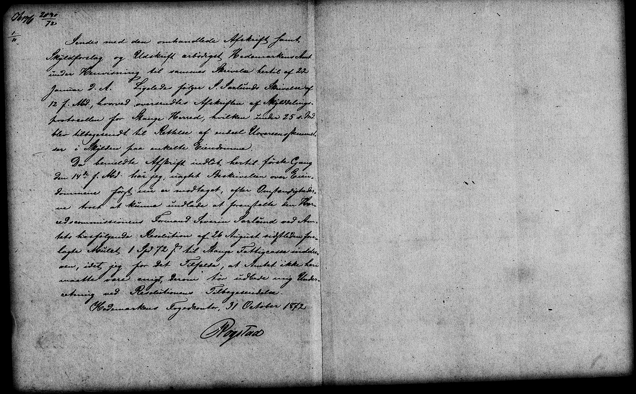 Matrikkelrevisjonen av 1863, AV/RA-S-1530/F/Fe/L0049: Stange, 1863