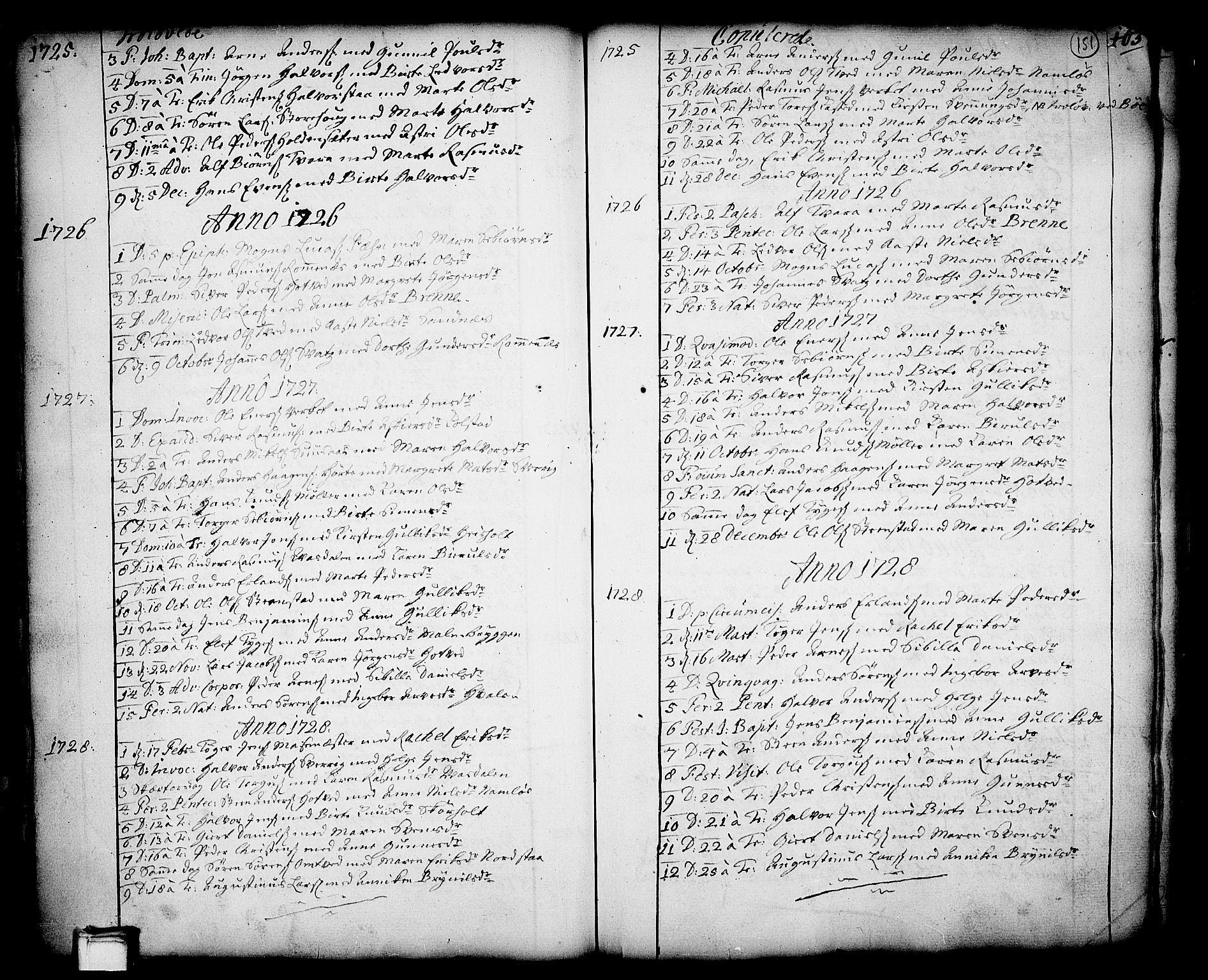 Holla kirkebøker, SAKO/A-272/F/Fa/L0001: Parish register (official) no. 1, 1717-1779, p. 151