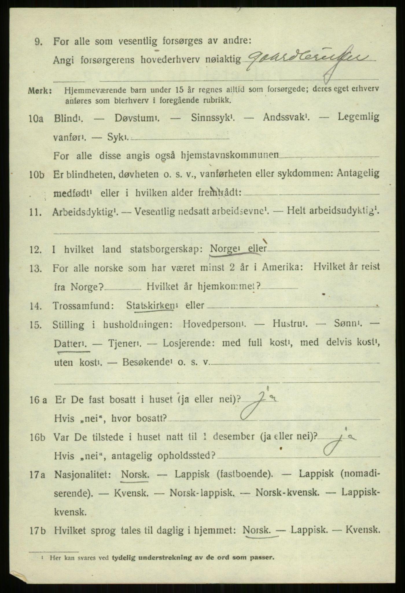 SATØ, 1920 census for Tromsøysund, 1920, p. 4719