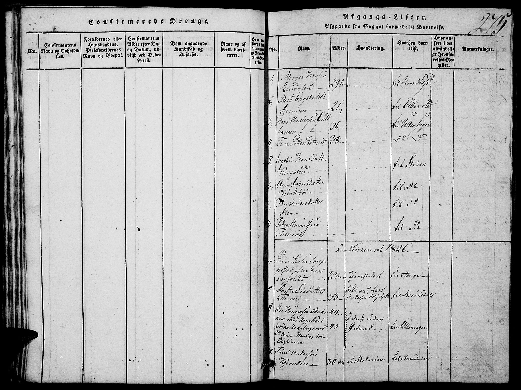 Nord-Odal prestekontor, SAH/PREST-032/H/Ha/Hab/L0001: Parish register (copy) no. 1, 1819-1838, p. 275