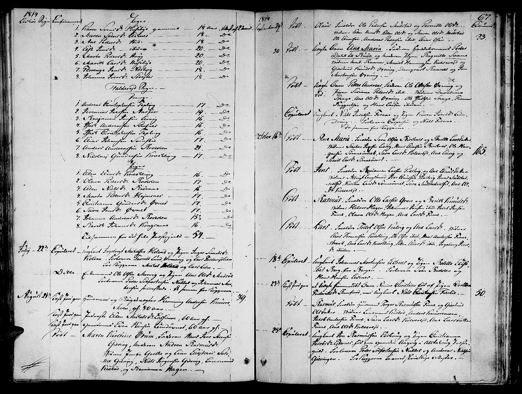 Ministerialprotokoller, klokkerbøker og fødselsregistre - Nord-Trøndelag, SAT/A-1458/780/L0633: Parish register (official) no. 780A02 /1, 1787-1814, p. 67