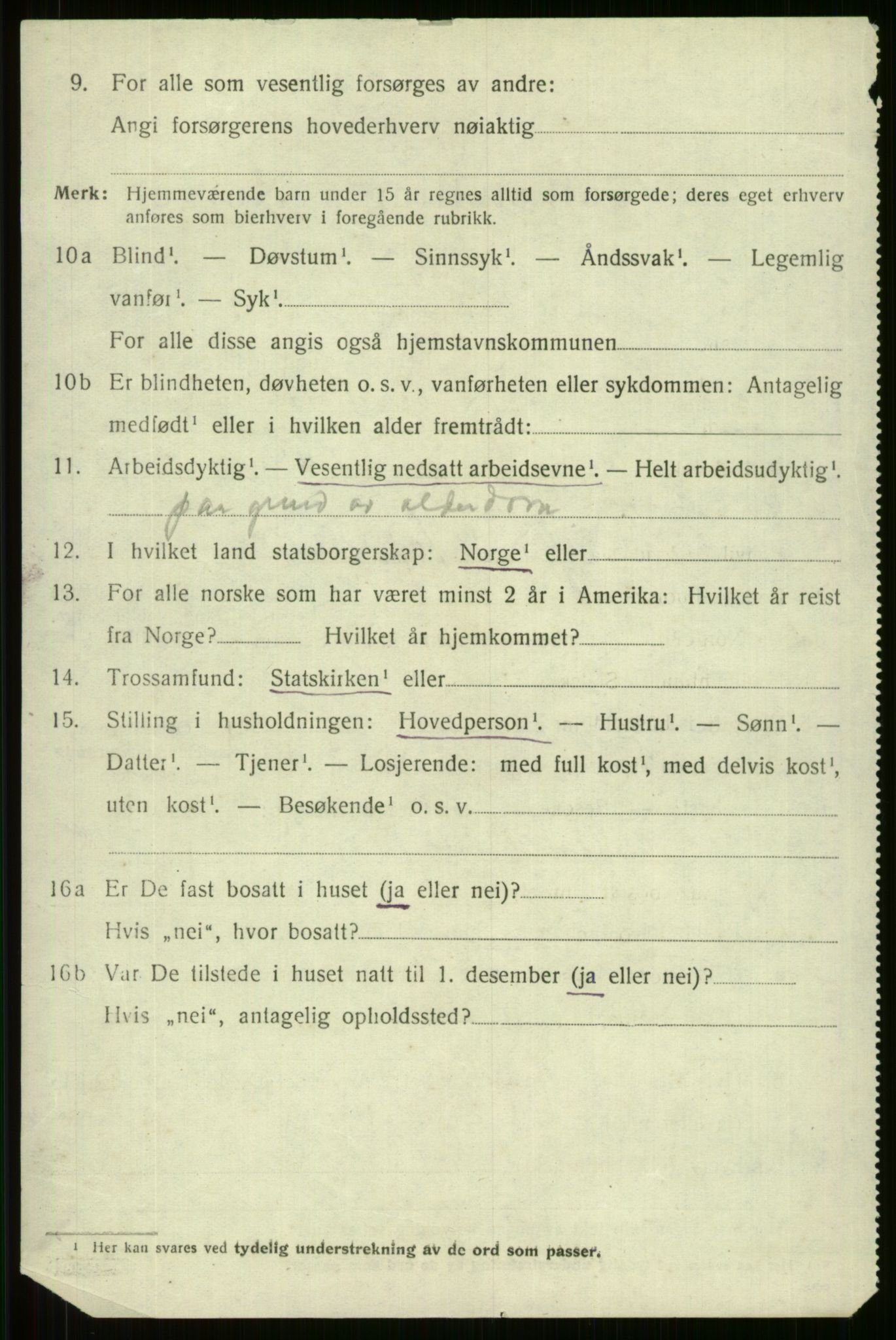 SAB, 1920 census for Voss, 1920, p. 14402