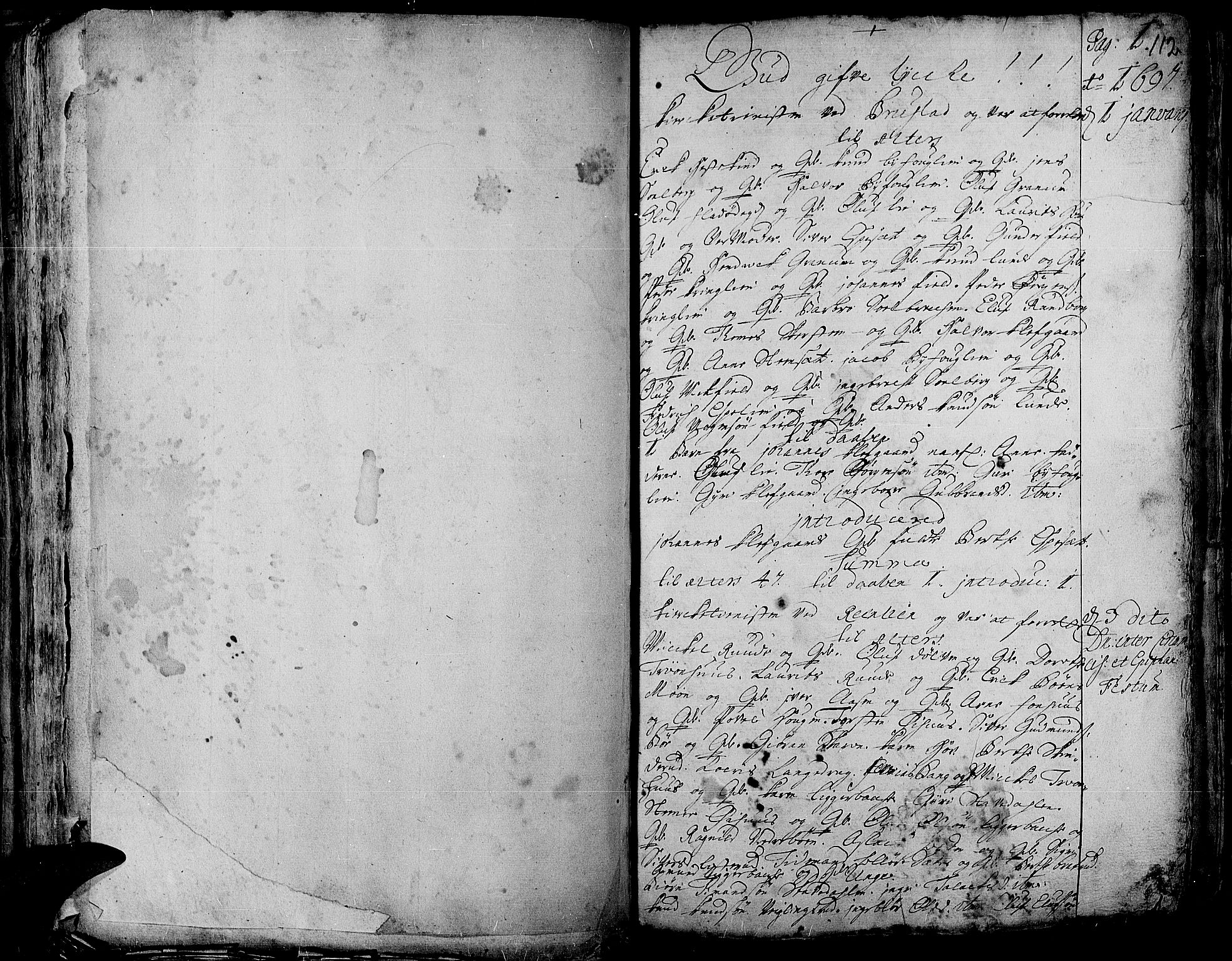 Aurdal prestekontor, AV/SAH-PREST-126/H/Ha/Haa/L0001: Parish register (official) no. 1-3, 1692-1730, p. 112