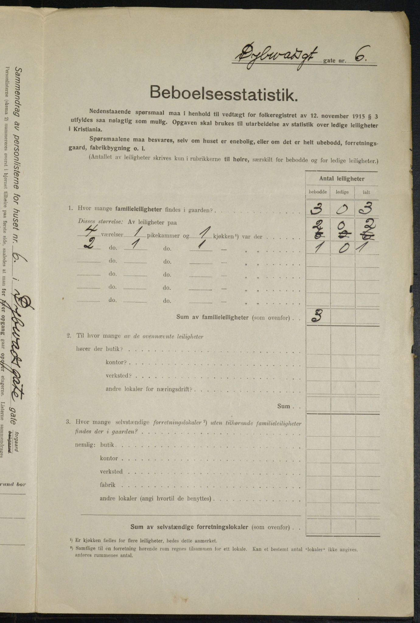 OBA, Municipal Census 1916 for Kristiania, 1916, p. 17583