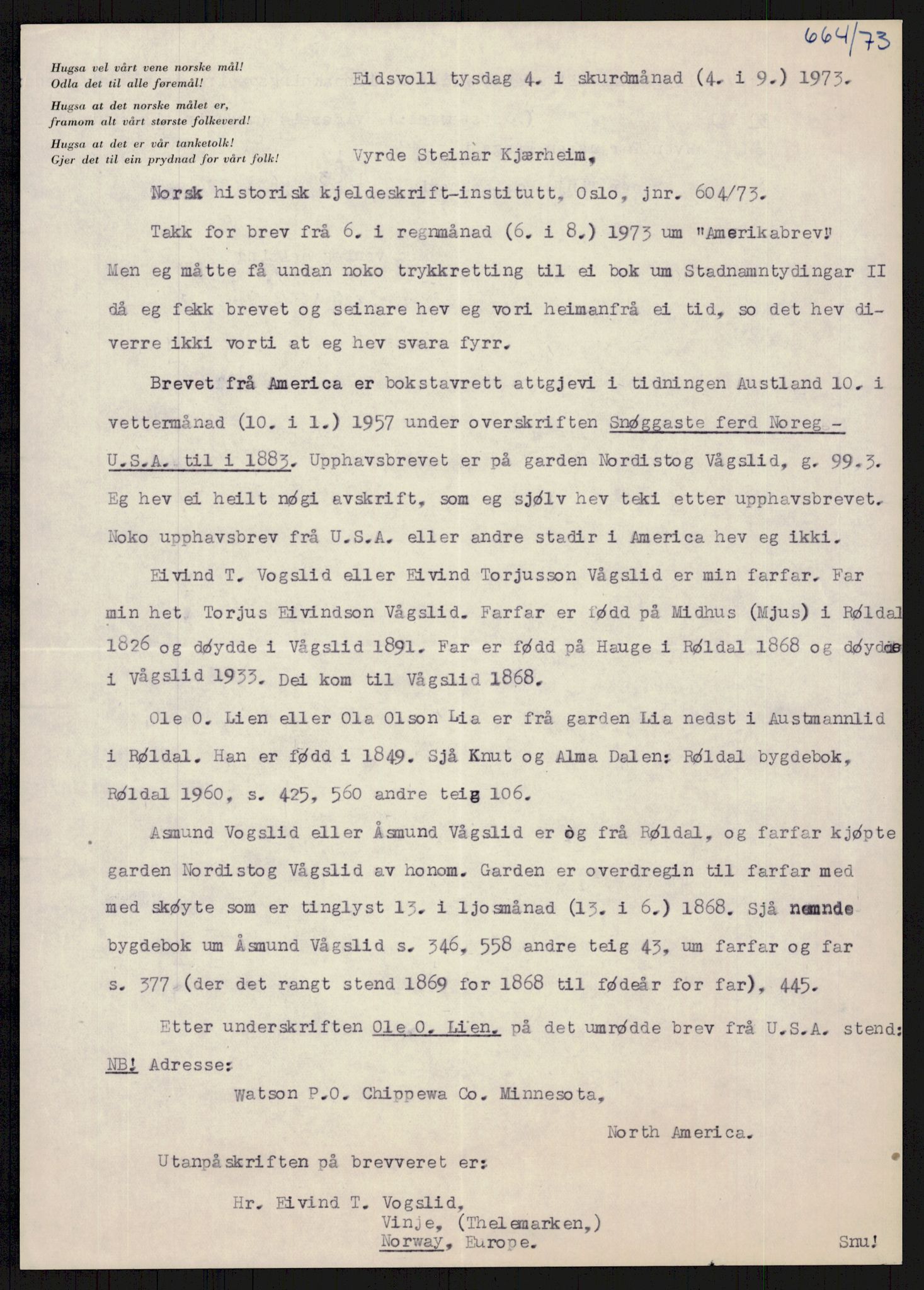 Samlinger til kildeutgivelse, Amerikabrevene, AV/RA-EA-4057/F/L0024: Innlån fra Telemark: Gunleiksrud - Willard, 1838-1914, p. 786