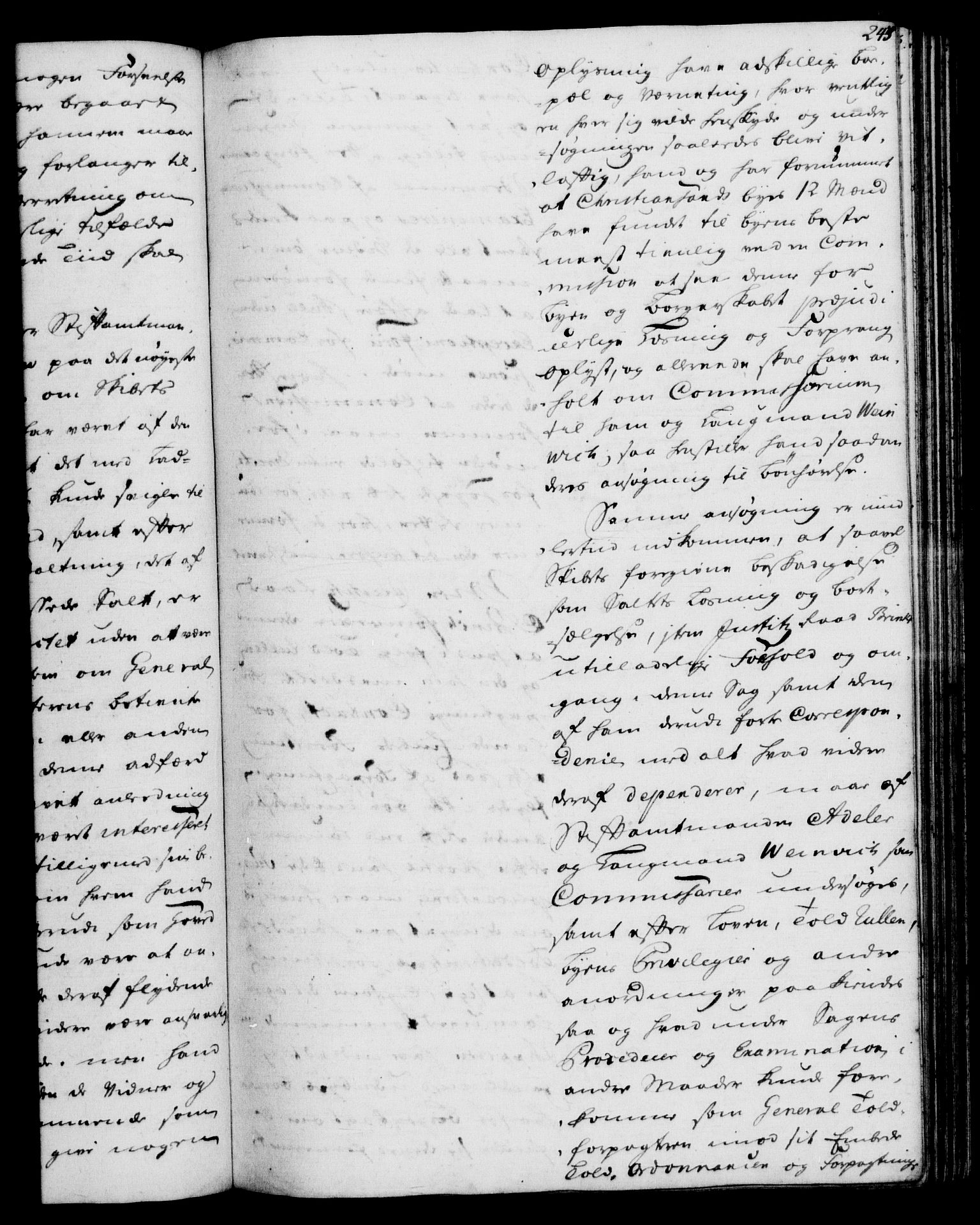 Rentekammeret, Kammerkanselliet, AV/RA-EA-3111/G/Gh/Gha/L0032: Norsk ekstraktmemorialprotokoll (merket RK 53.77), 1753-1755, p. 243