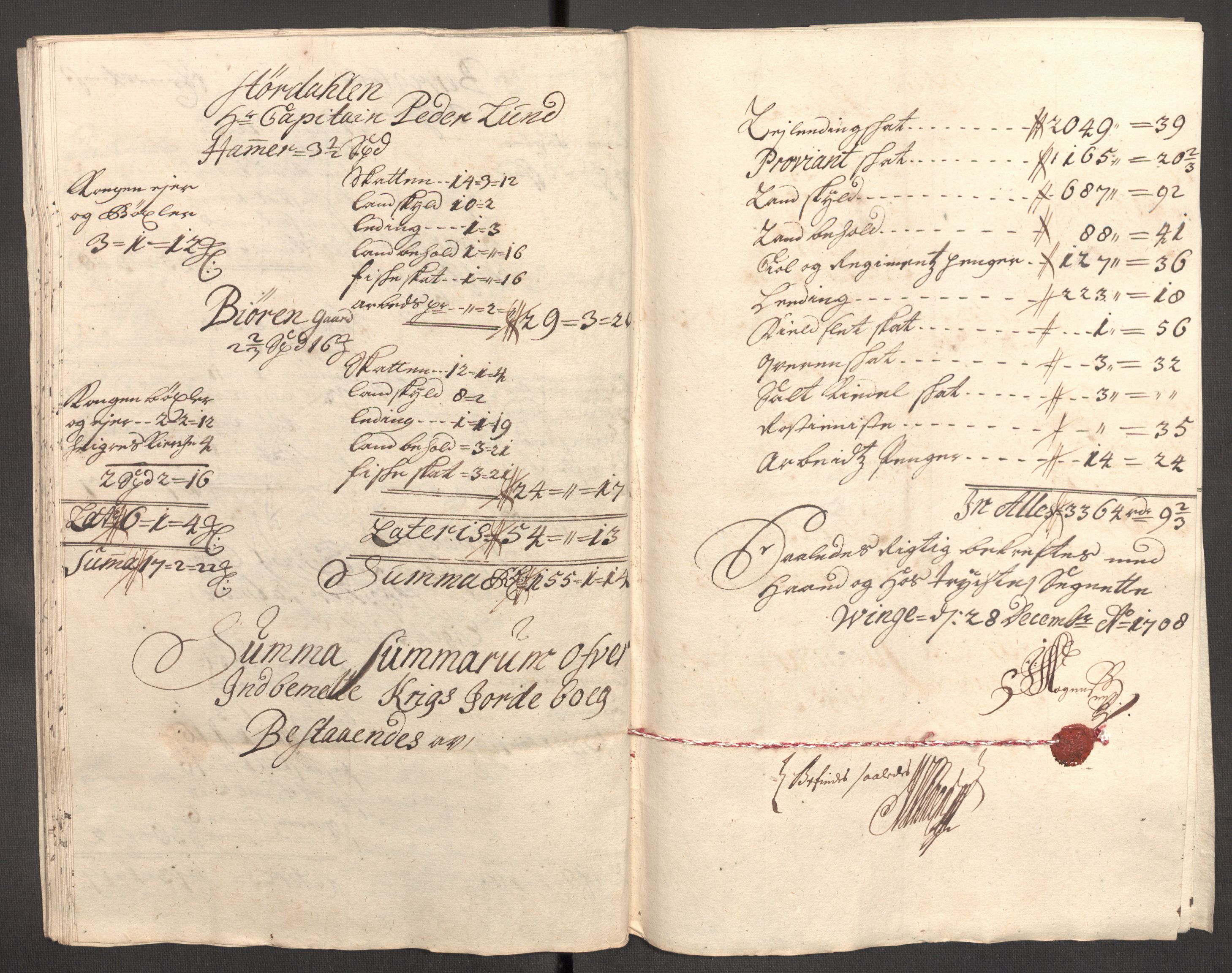 Rentekammeret inntil 1814, Reviderte regnskaper, Fogderegnskap, AV/RA-EA-4092/R62/L4198: Fogderegnskap Stjørdal og Verdal, 1708, p. 231