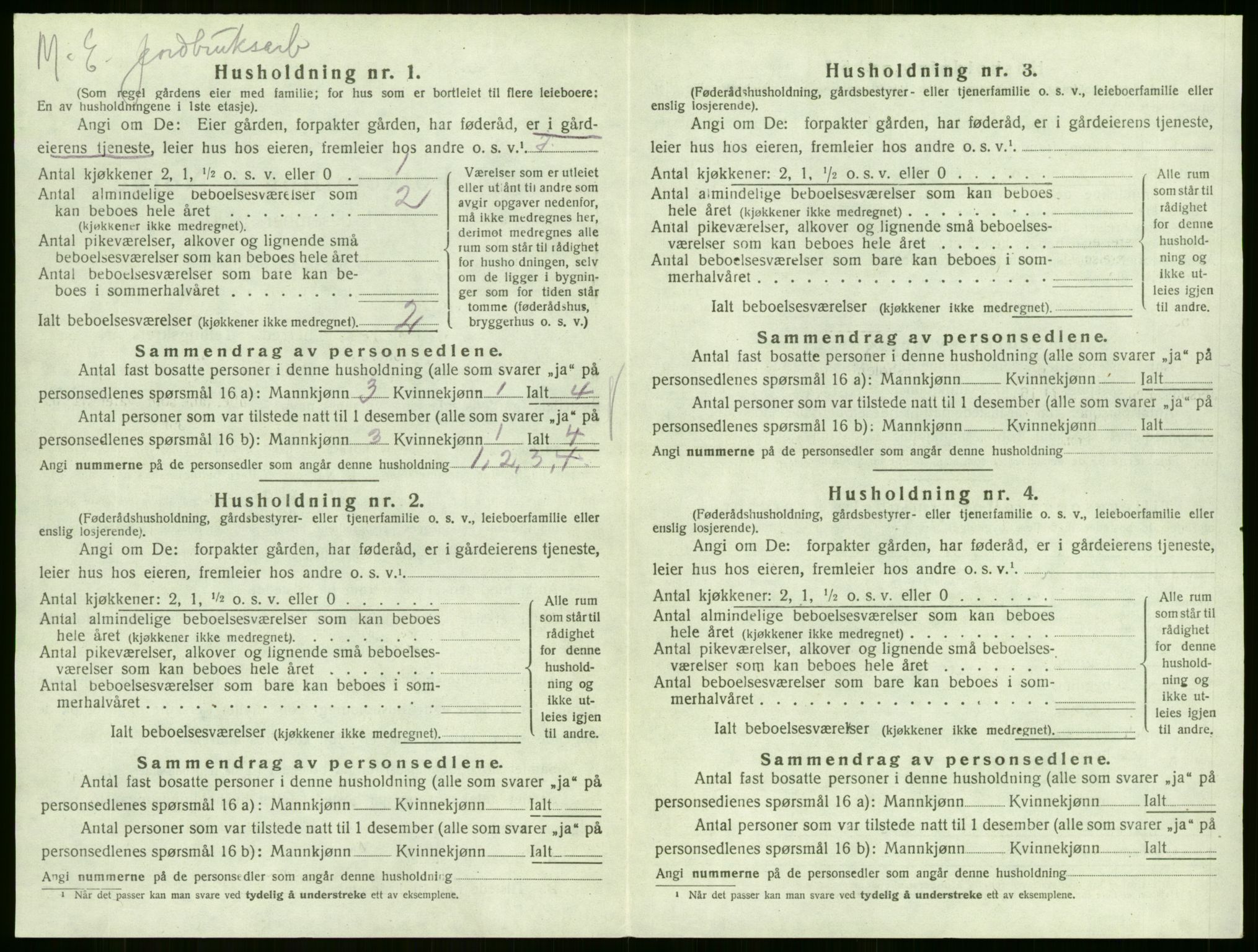 SAKO, 1920 census for Sem, 1920, p. 713
