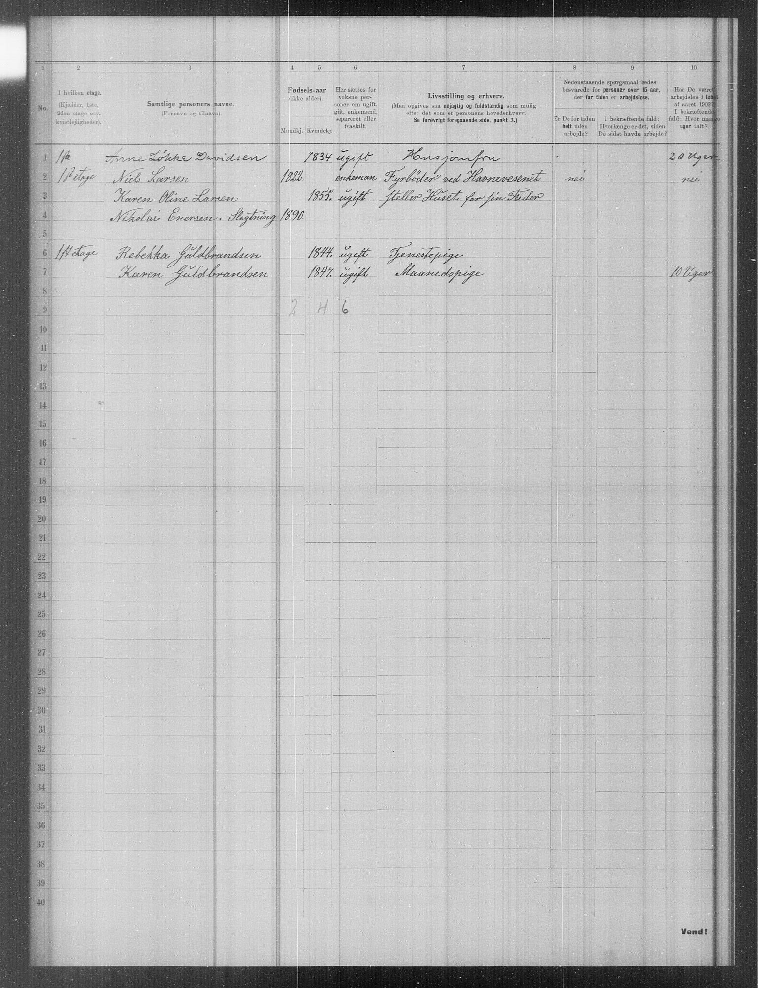 OBA, Municipal Census 1902 for Kristiania, 1902, p. 16514