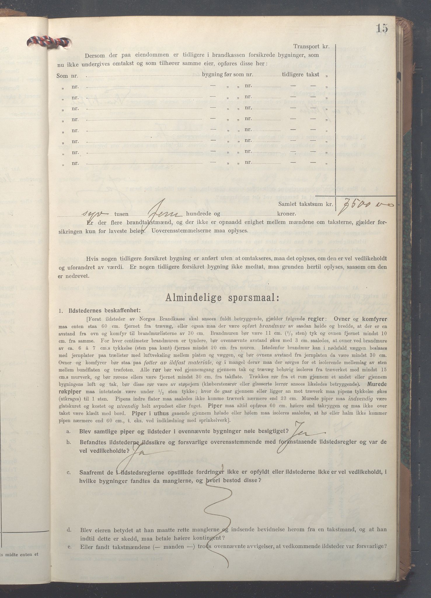 Lensmennene i Aker, OBA/A-10133/F/Fc/L0017: Branntakstprotokoll, 1916-1921, p. 15