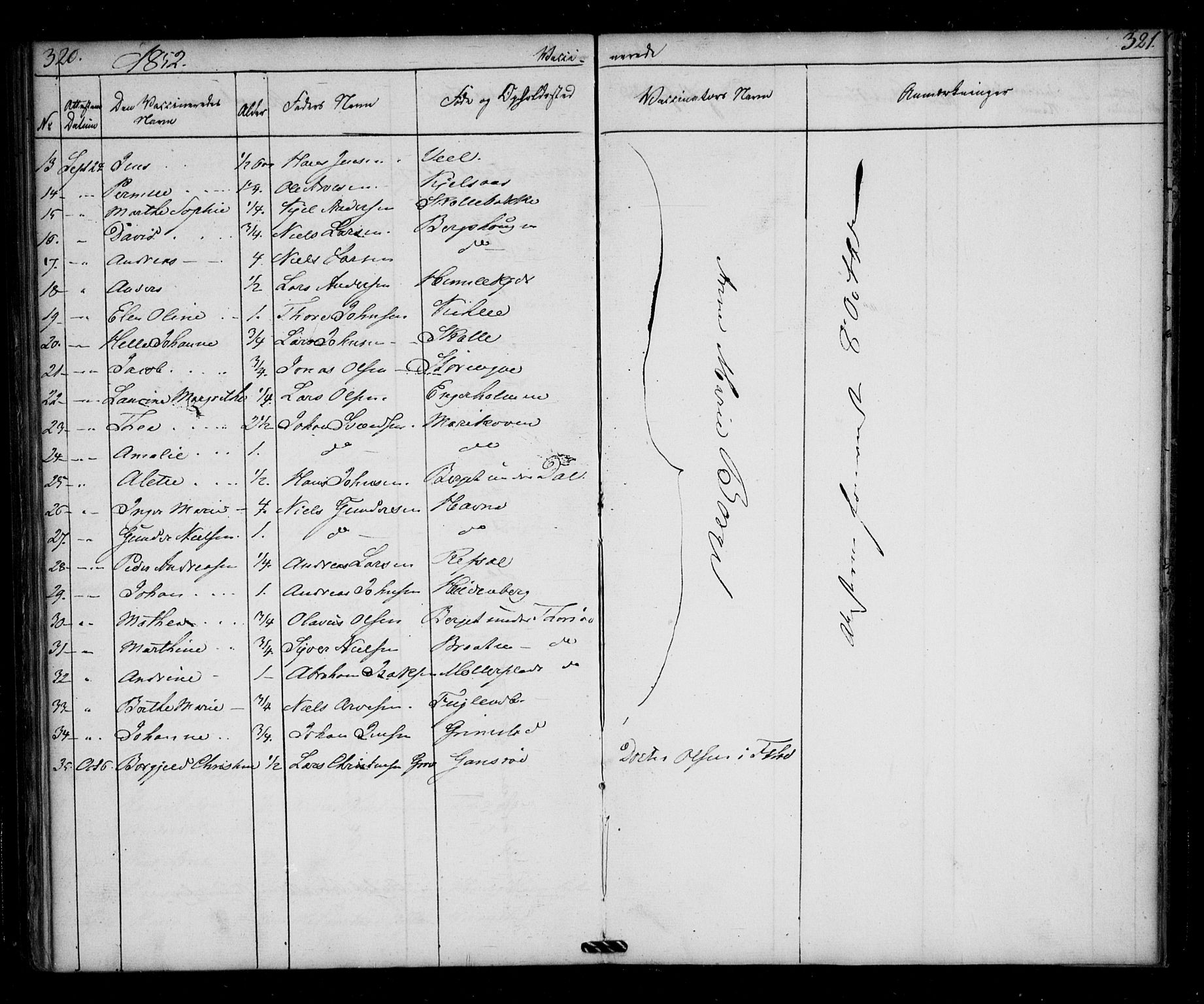 Borge prestekontor Kirkebøker, AV/SAO-A-10903/F/Fb/L0001: Parish register (official) no. II 1, 1836-1852, p. 320-321