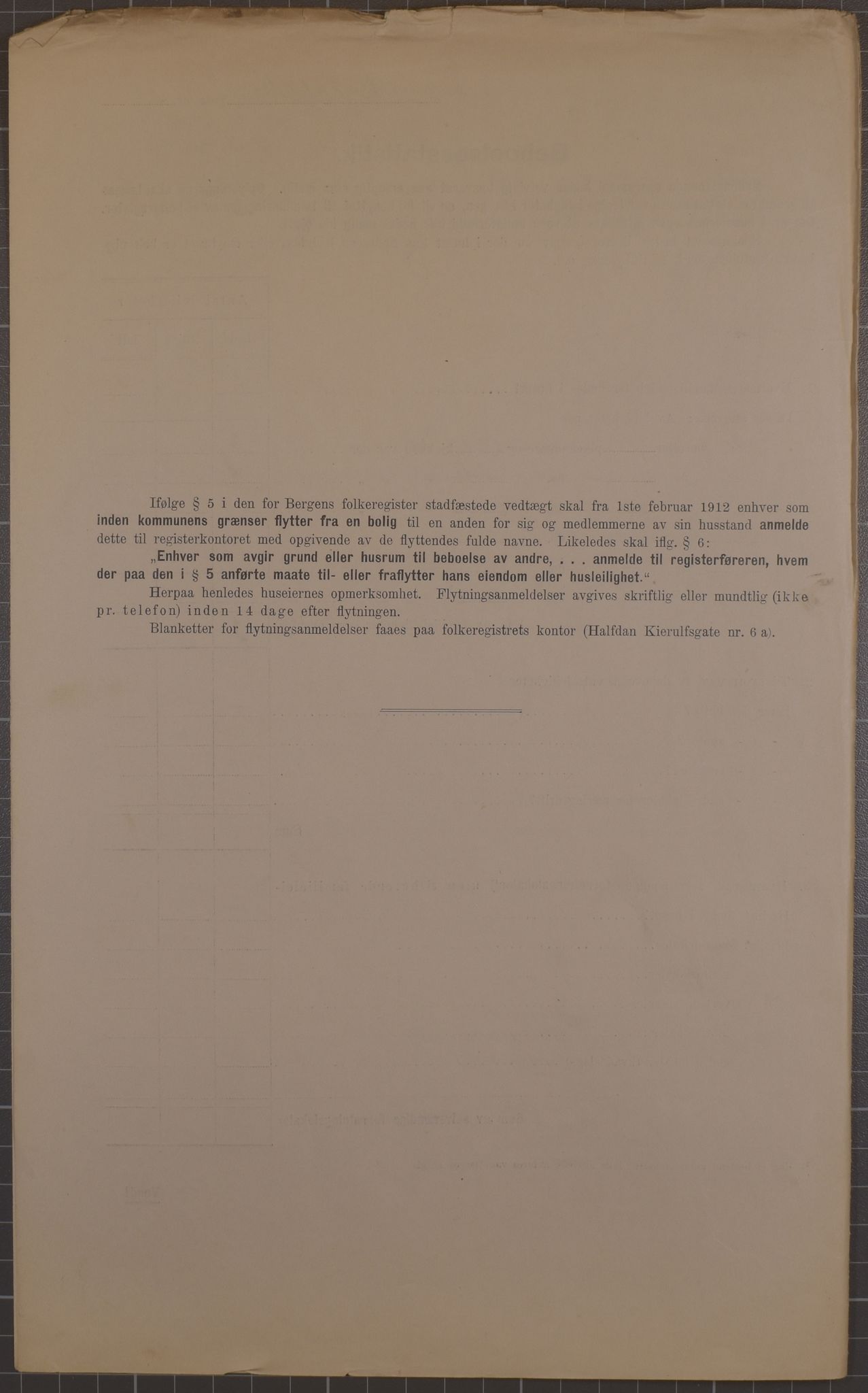 SAB, Municipal Census 1912 for Bergen, 1912, p. 1687