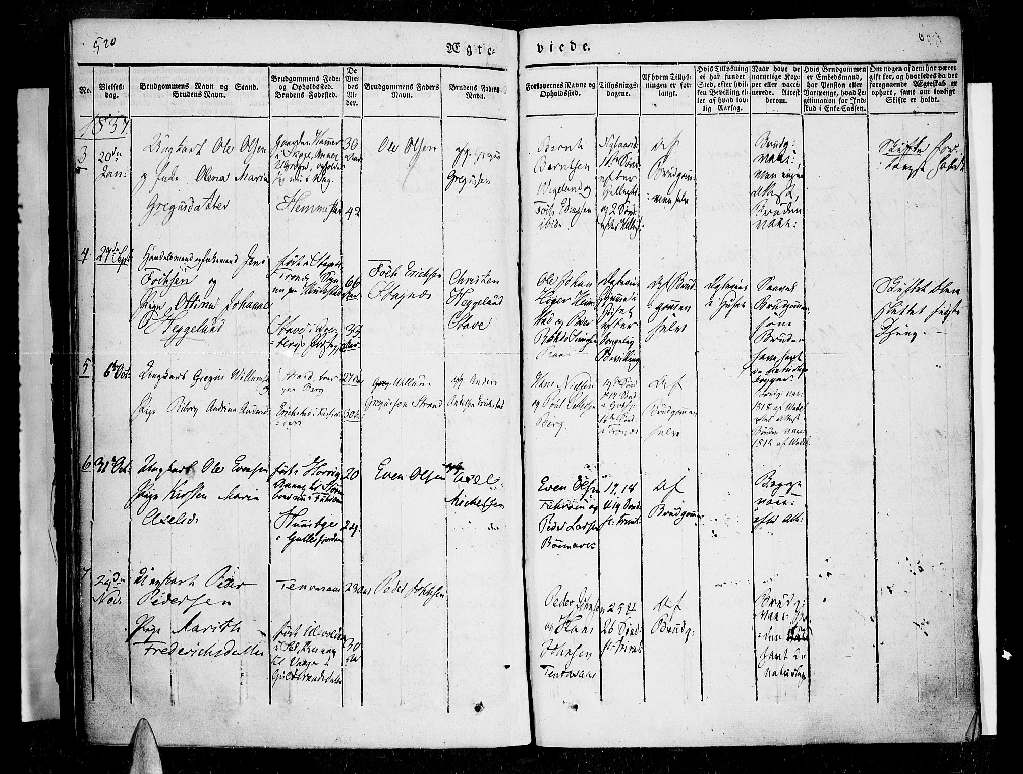 Kvæfjord sokneprestkontor, AV/SATØ-S-1323/G/Ga/Gaa/L0003kirke: Parish register (official) no. 3, 1830-1857, p. 520