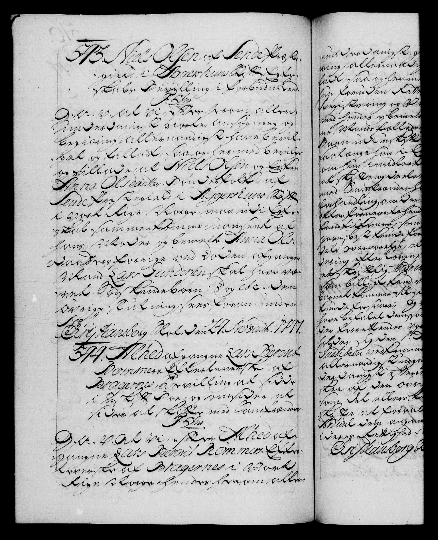 Danske Kanselli 1572-1799, AV/RA-EA-3023/F/Fc/Fca/Fcaa/L0035: Norske registre, 1746-1748, p. 516b