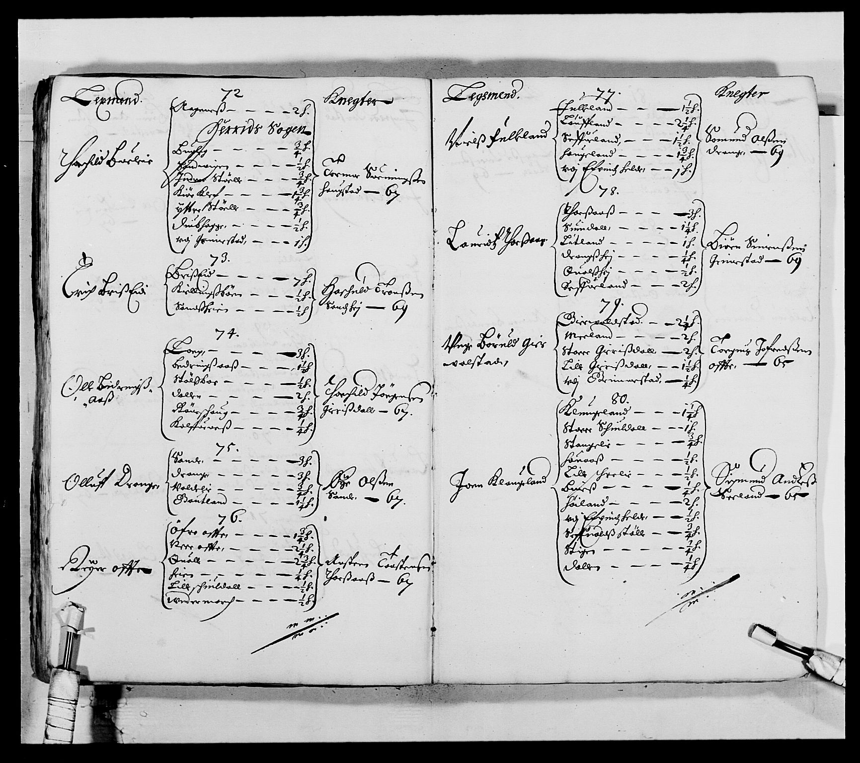 Kommanderende general (KG I) med Det norske krigsdirektorium, AV/RA-EA-5419/E/Ea/L0521: Vesterlenske regiment, 1662-1700, p. 382