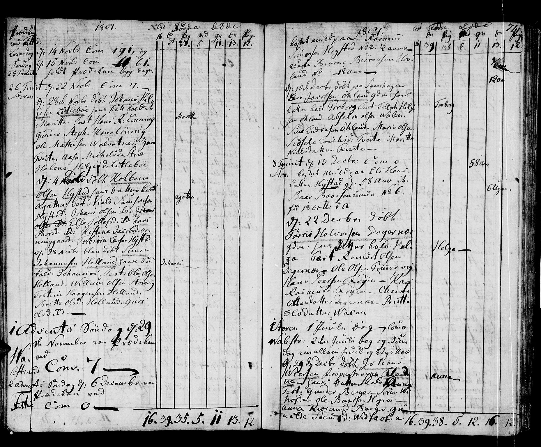 Stord sokneprestembete, SAB/A-78201/H/Haa: Parish register (official) no. A 4, 1800-1815, p. 71