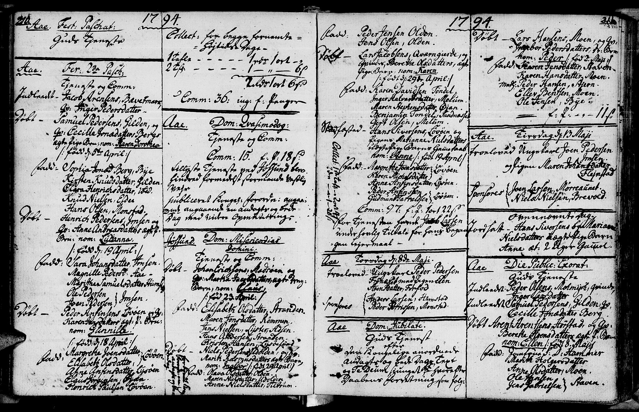 Ministerialprotokoller, klokkerbøker og fødselsregistre - Sør-Trøndelag, AV/SAT-A-1456/655/L0673: Parish register (official) no. 655A02, 1780-1801, p. 210-211