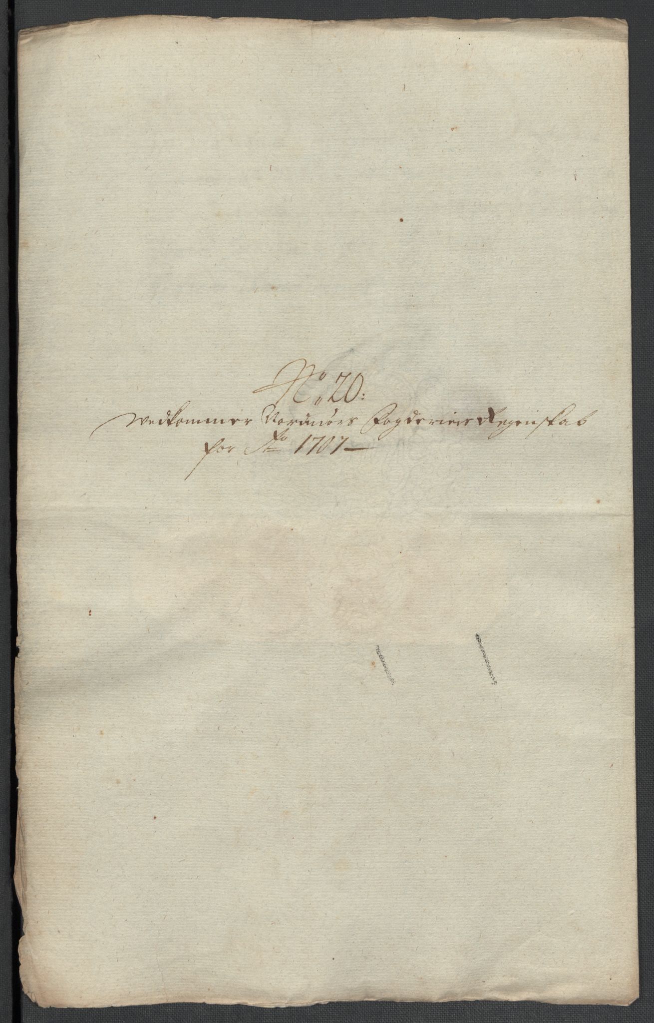 Rentekammeret inntil 1814, Reviderte regnskaper, Fogderegnskap, AV/RA-EA-4092/R56/L3742: Fogderegnskap Nordmøre, 1706-1707, p. 312