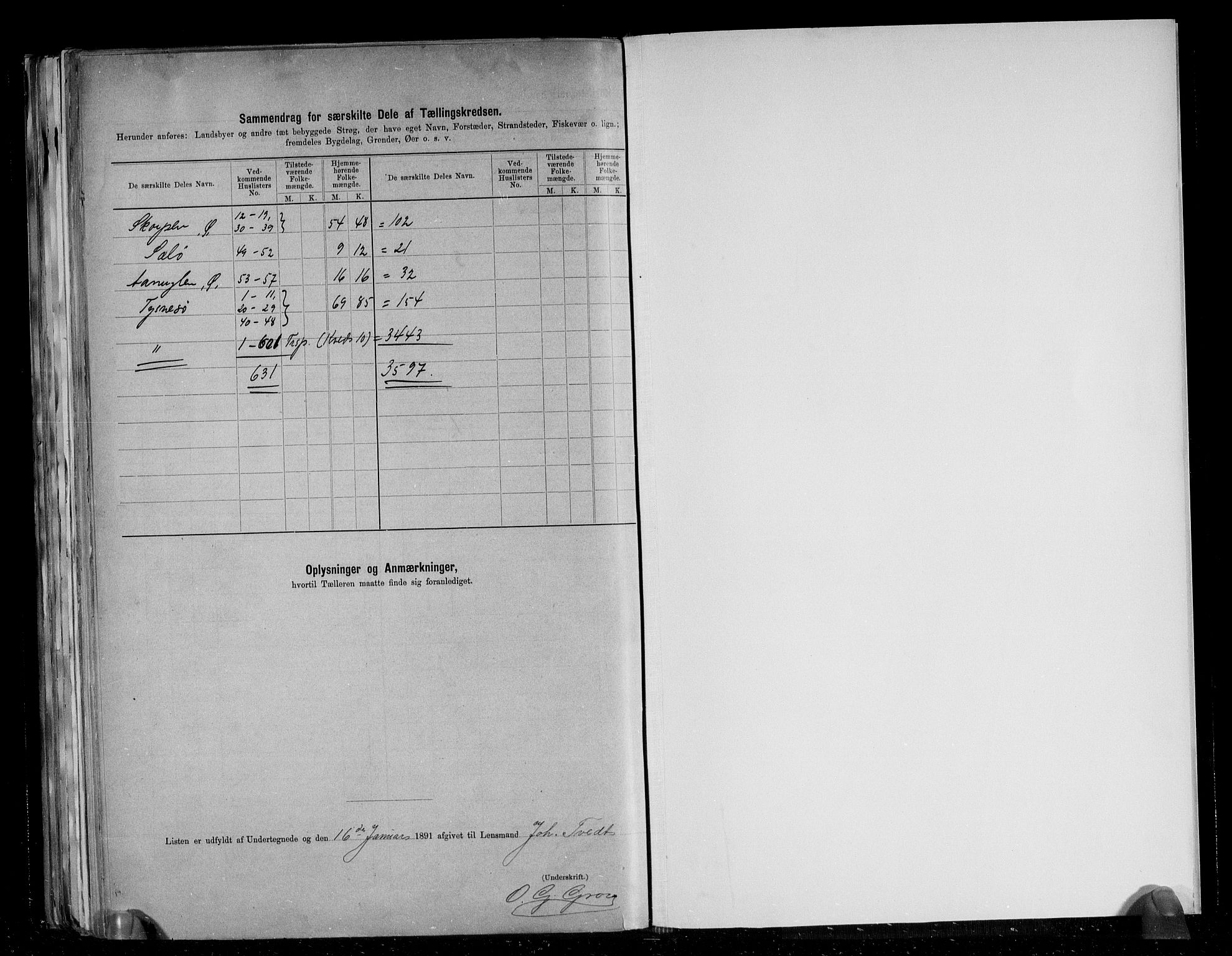 RA, 1891 census for 1223 Tysnes, 1891, p. 30