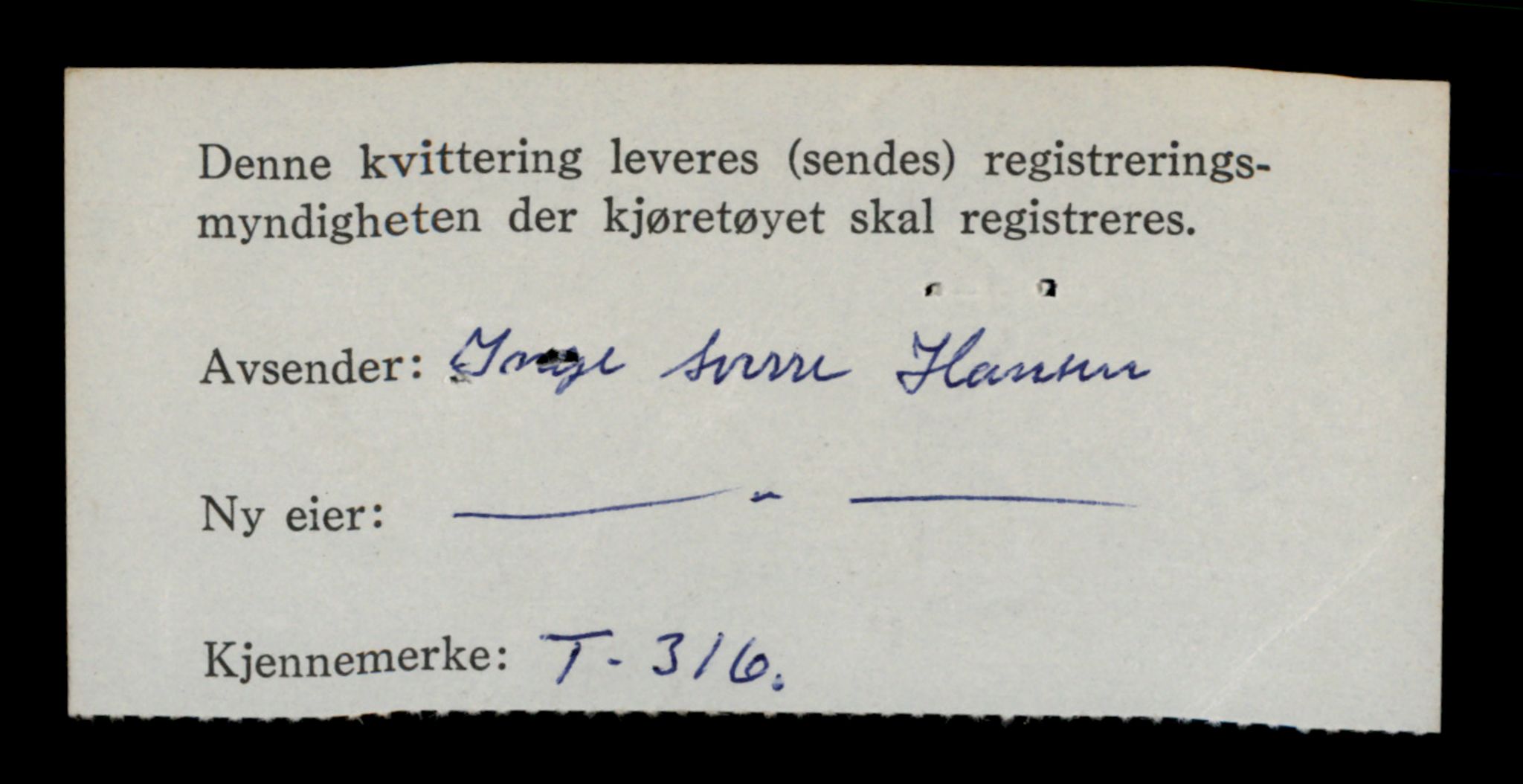 Møre og Romsdal vegkontor - Ålesund trafikkstasjon, SAT/A-4099/F/Fe/L0003: Registreringskort for kjøretøy T 232 - T 340, 1927-1998, p. 3069