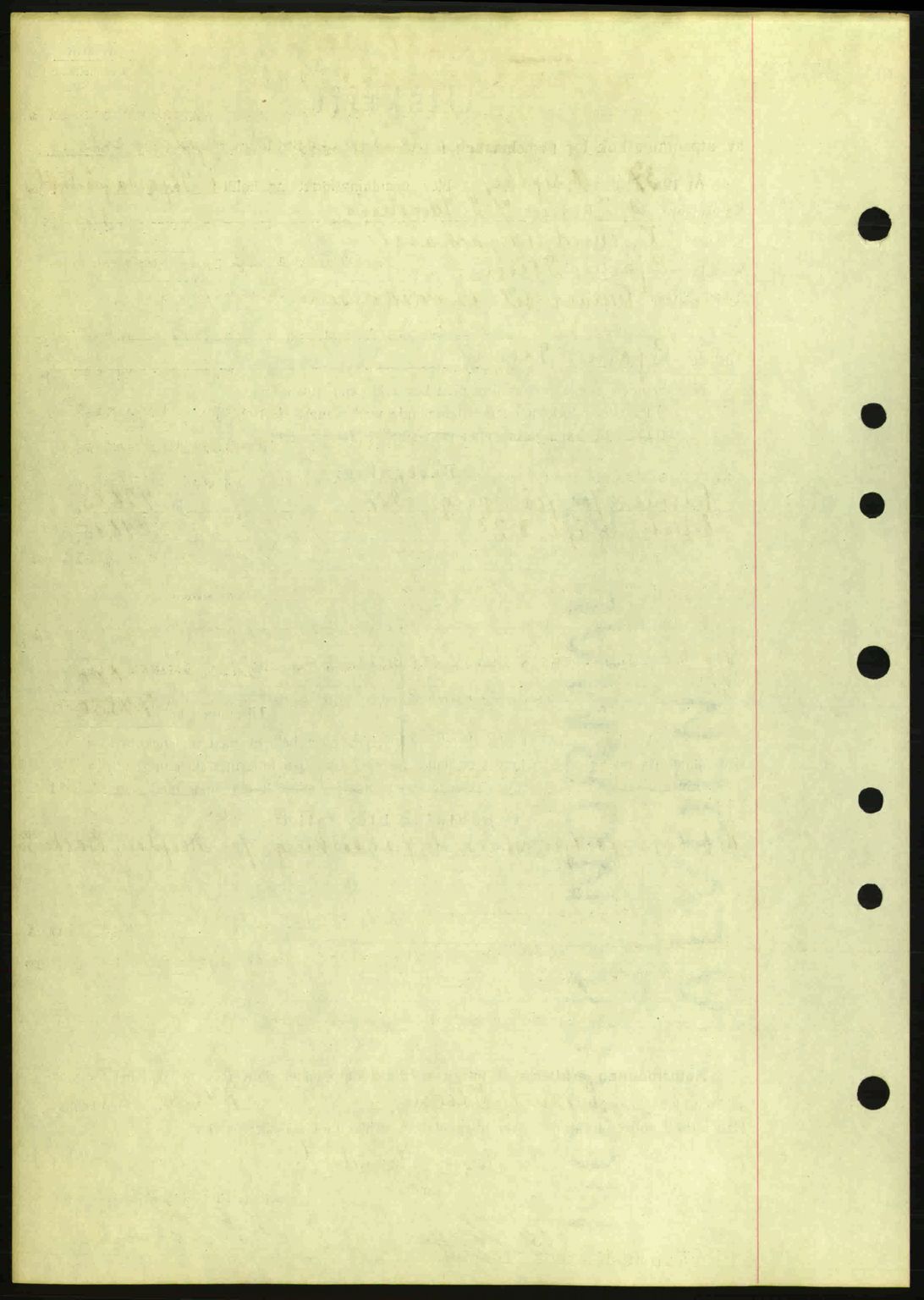 Kristiansund byfogd, SAT/A-4587/A/27: Mortgage book no. 31, 1938-1939, Diary no: : 44/1939
