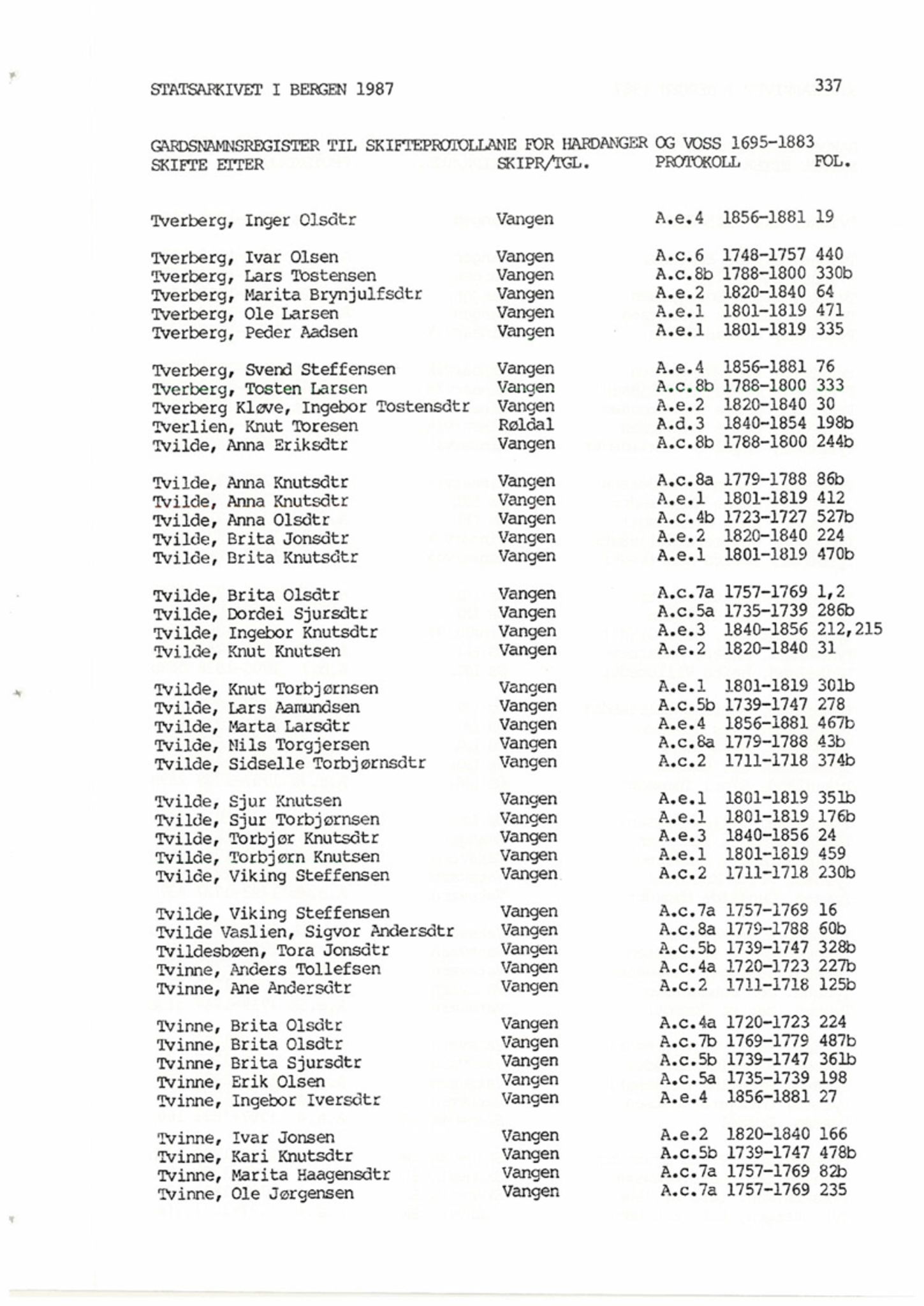 Hardanger og Voss sorenskriveri, SAB/A-2501/4, 1695-1883, p. 1337