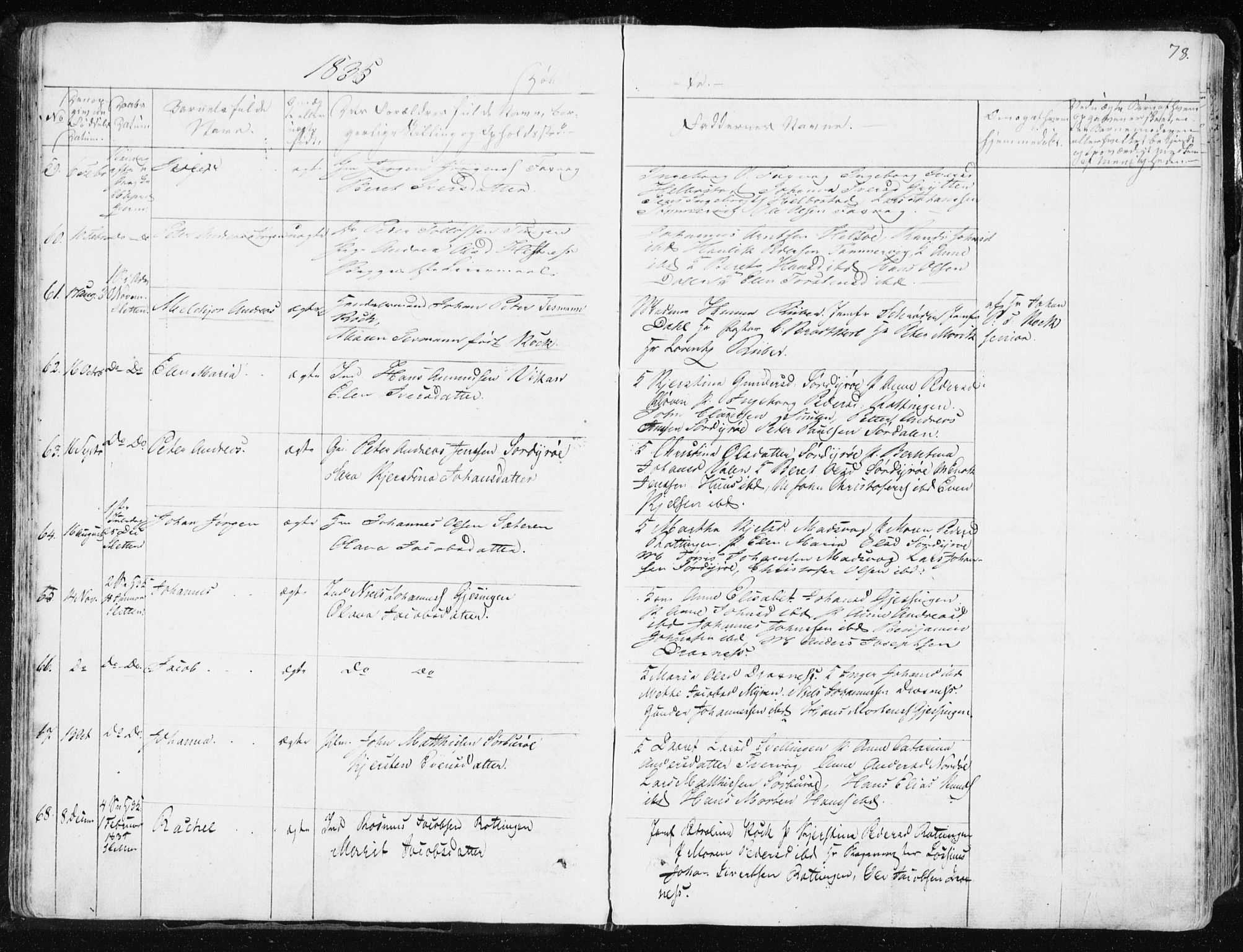 Ministerialprotokoller, klokkerbøker og fødselsregistre - Sør-Trøndelag, AV/SAT-A-1456/634/L0528: Parish register (official) no. 634A04, 1827-1842, p. 78