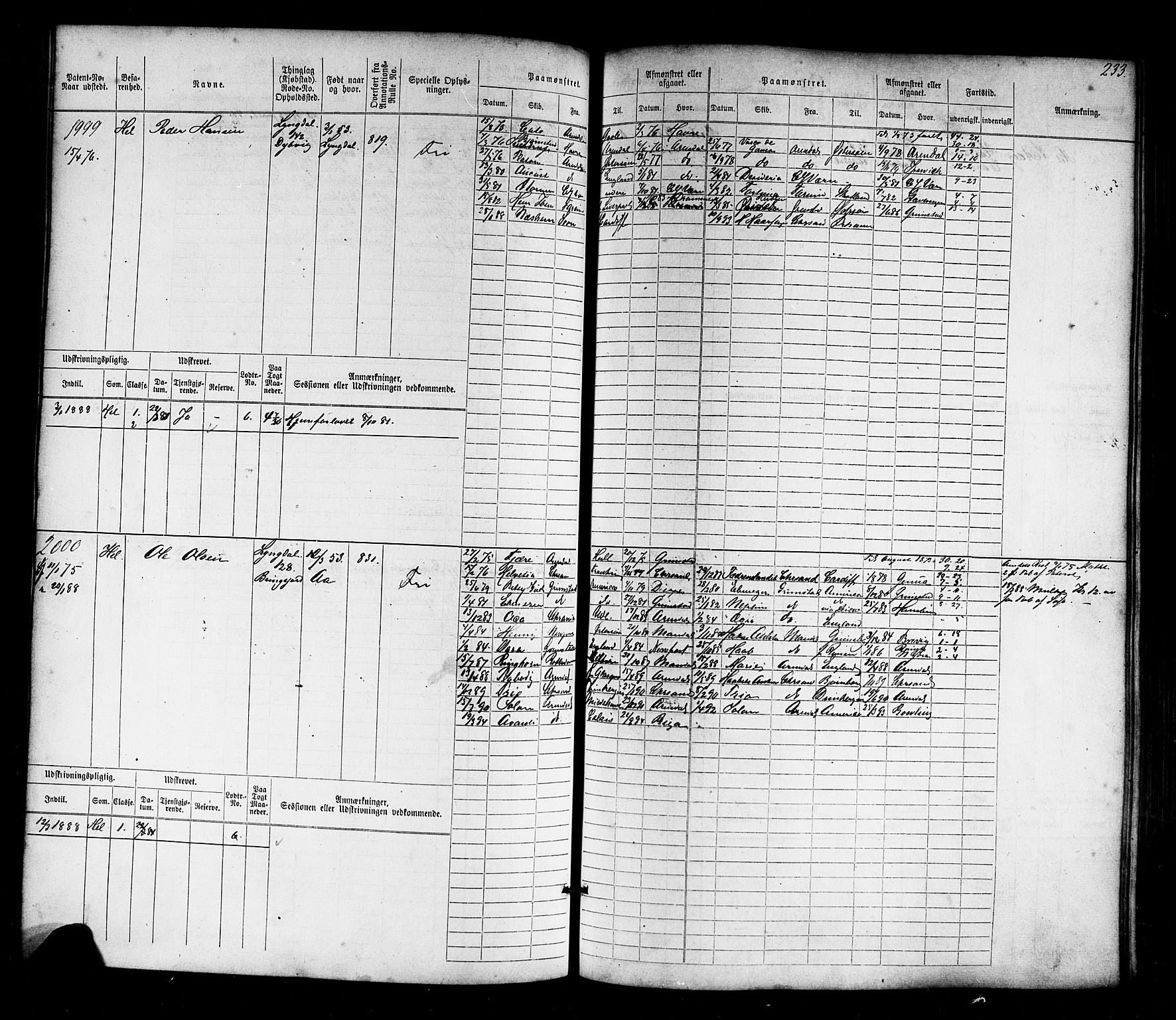 Farsund mønstringskrets, SAK/2031-0017/F/Fb/L0017: Hovedrulle nr 1537-2300, Z-9, 1868-1904, p. 245