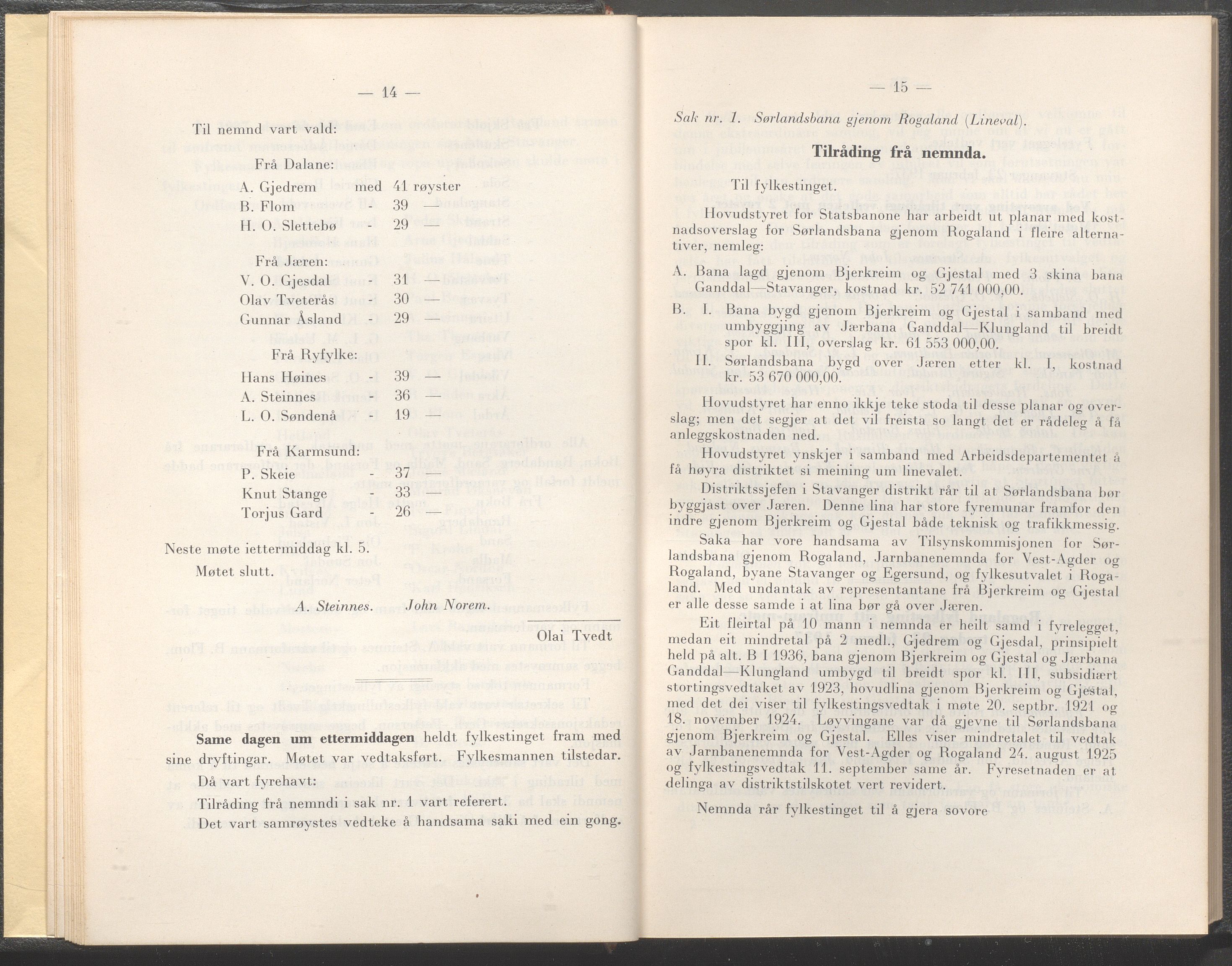 Rogaland fylkeskommune - Fylkesrådmannen , IKAR/A-900/A/Aa/Aaa/L0056: Møtebok , 1937, p. 14-15