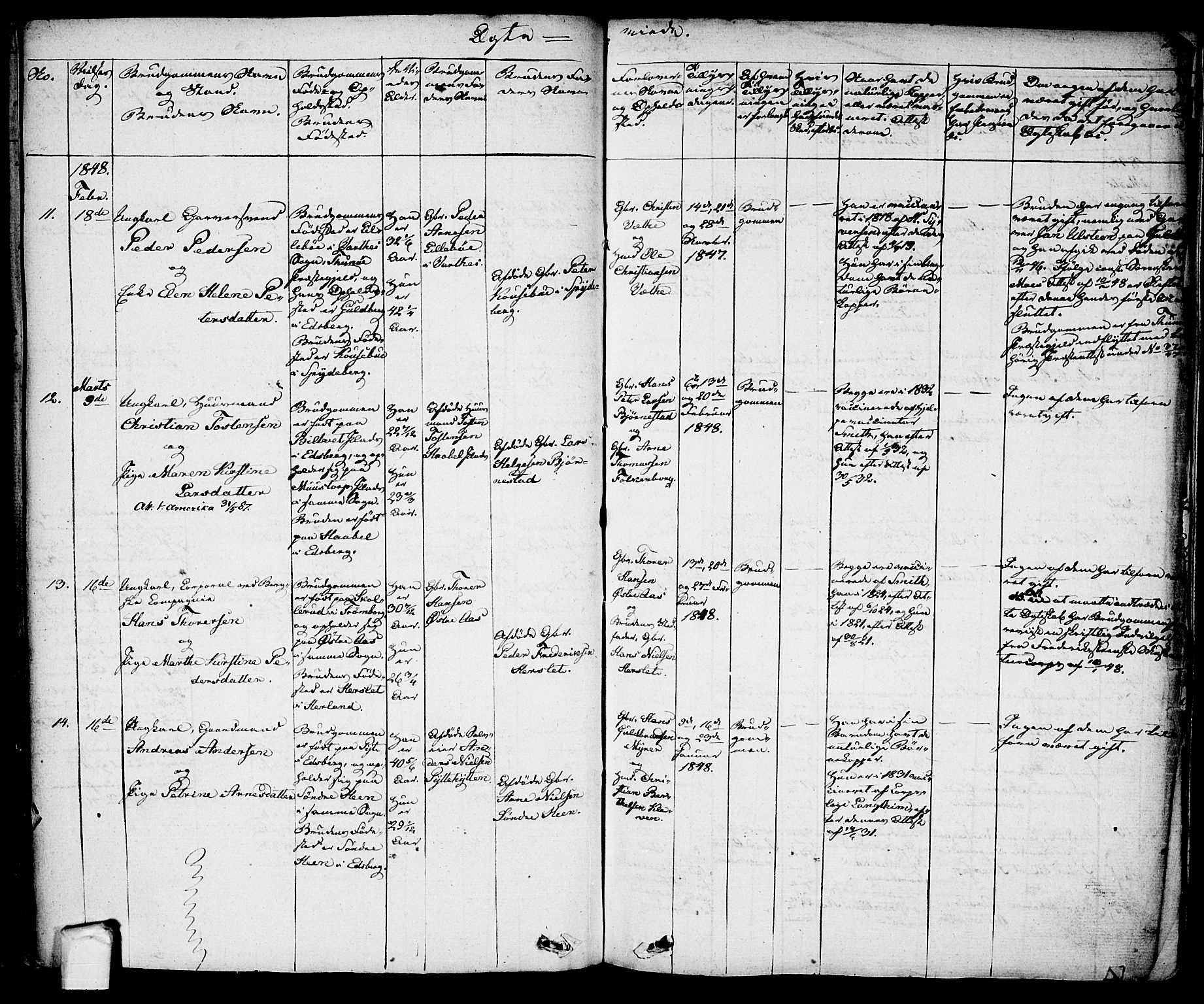 Eidsberg prestekontor Kirkebøker, SAO/A-10905/F/Fa/L0008: Parish register (official) no. I 8, 1832-1848, p. 279
