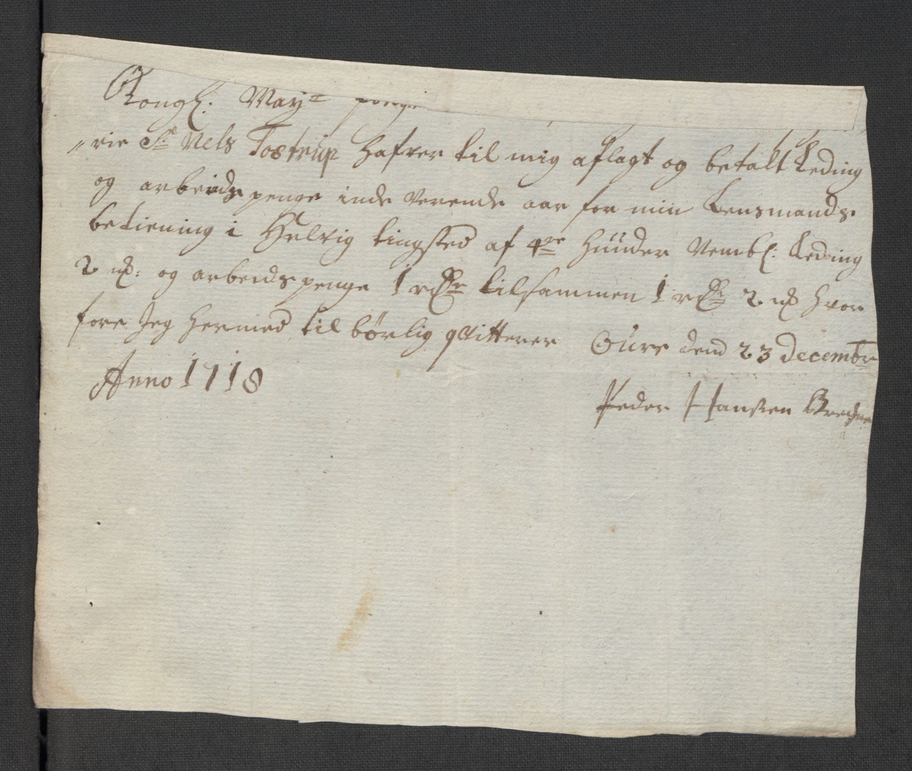 Rentekammeret inntil 1814, Reviderte regnskaper, Fogderegnskap, AV/RA-EA-4092/R43/L2563: Fogderegnskap Lista og Mandal, 1718, p. 353