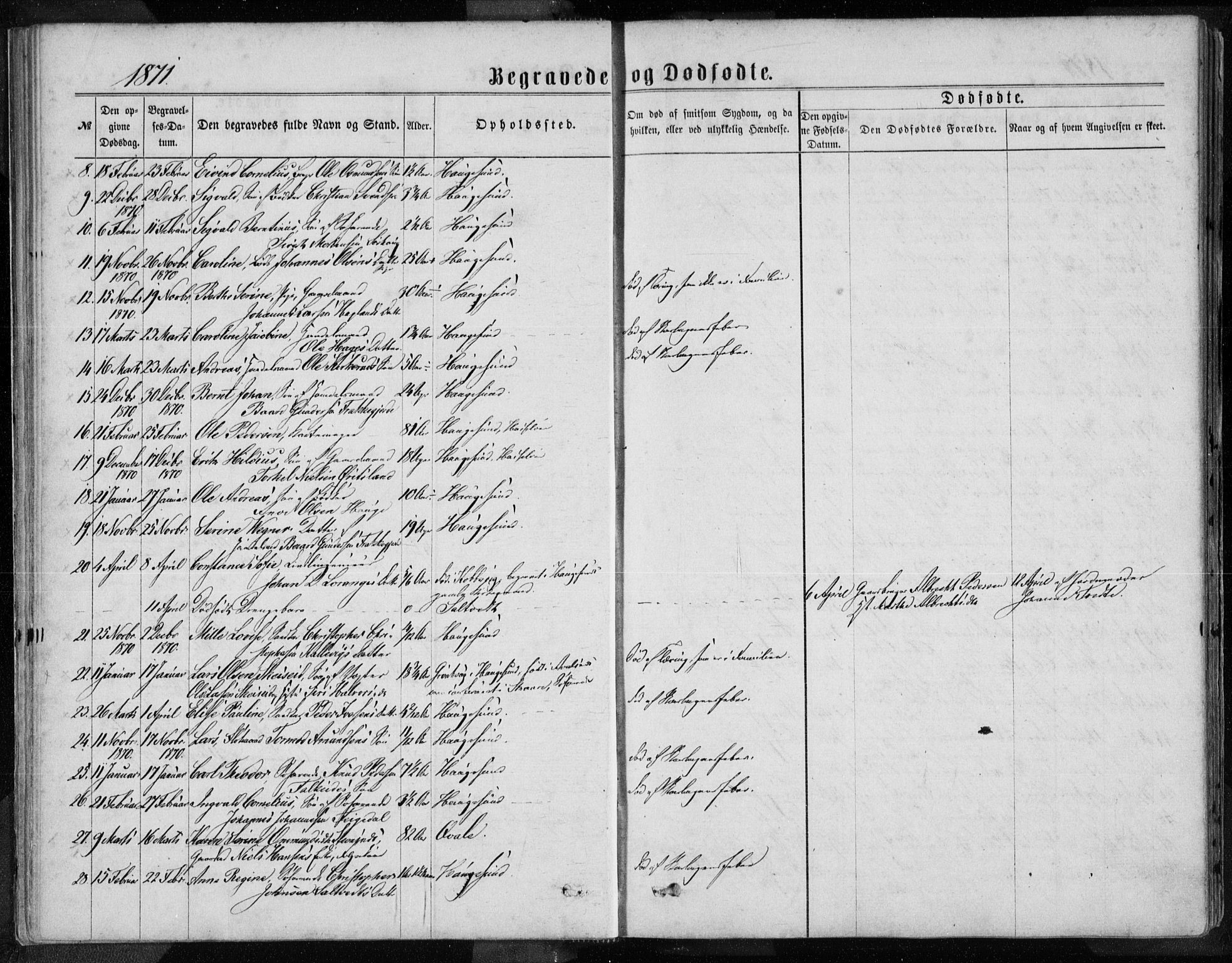 Torvastad sokneprestkontor, AV/SAST-A -101857/H/Ha/Haa/L0013: Parish register (official) no. A 12.2, 1867-1877, p. 224