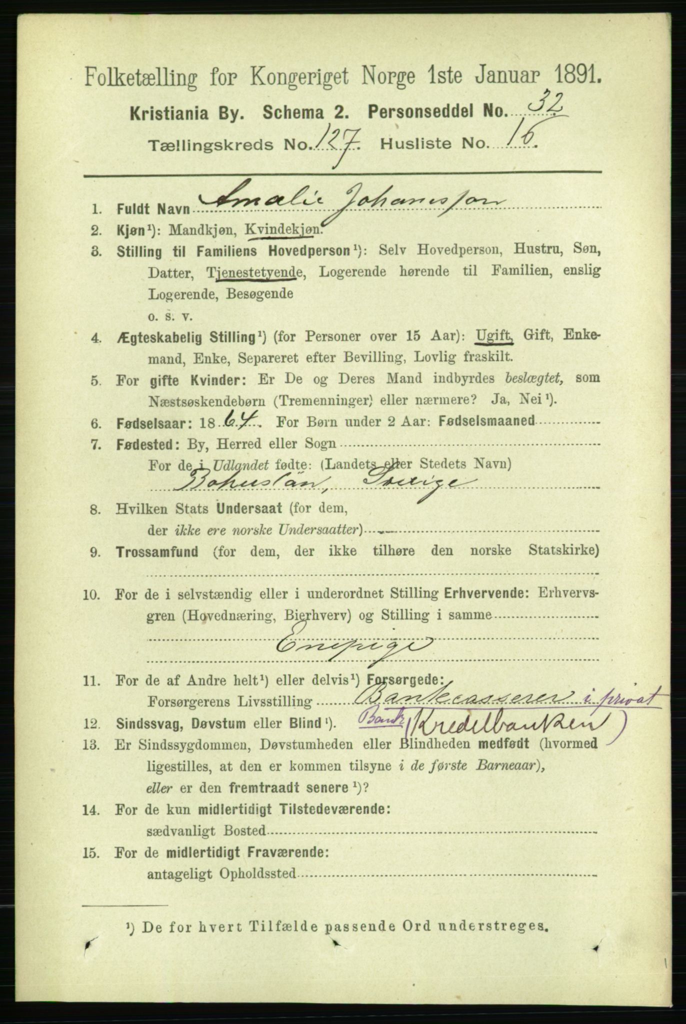 RA, 1891 census for 0301 Kristiania, 1891, p. 68382