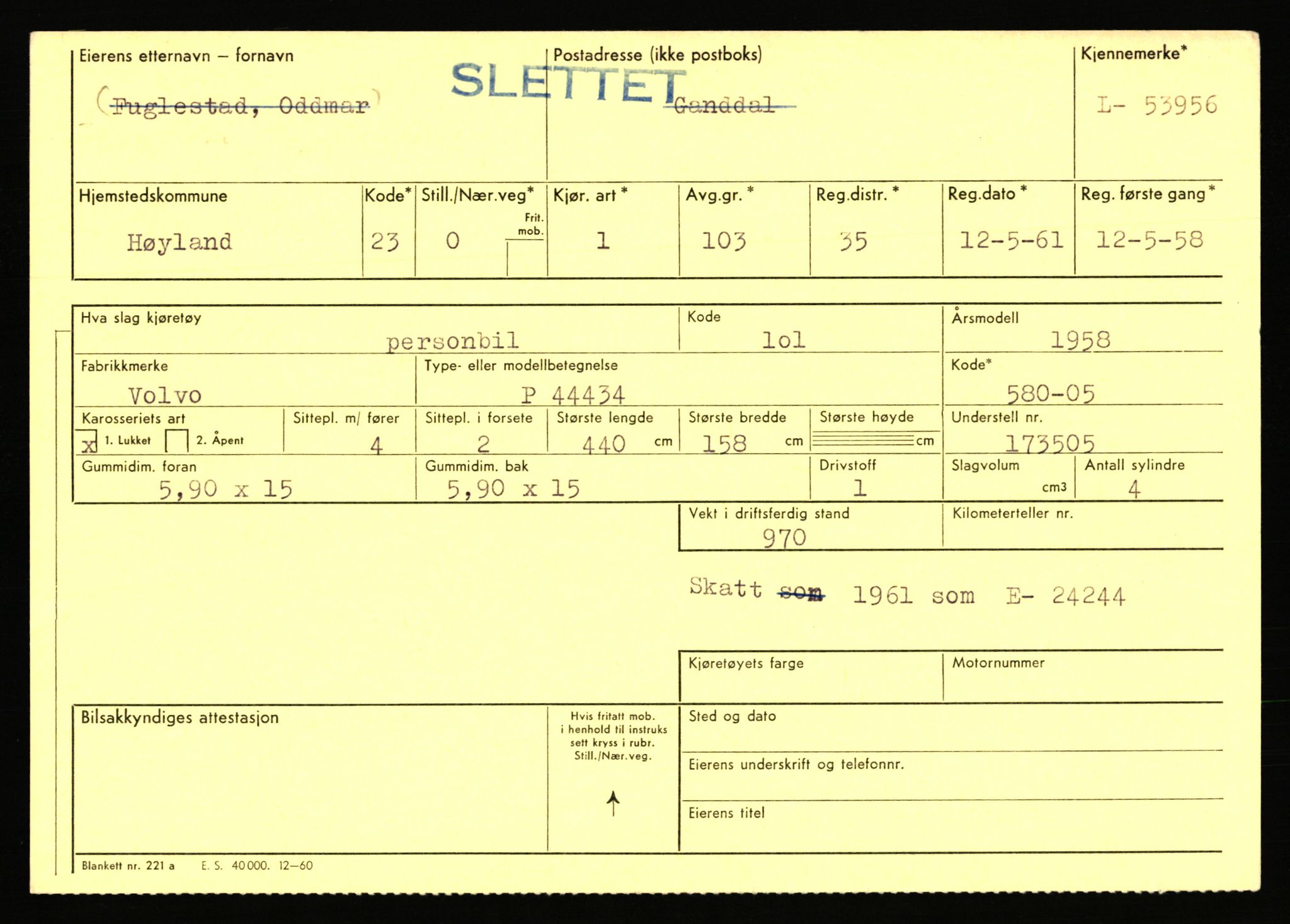 Stavanger trafikkstasjon, AV/SAST-A-101942/0/F/L0053: L-52900 - L-54199, 1930-1971, p. 2373