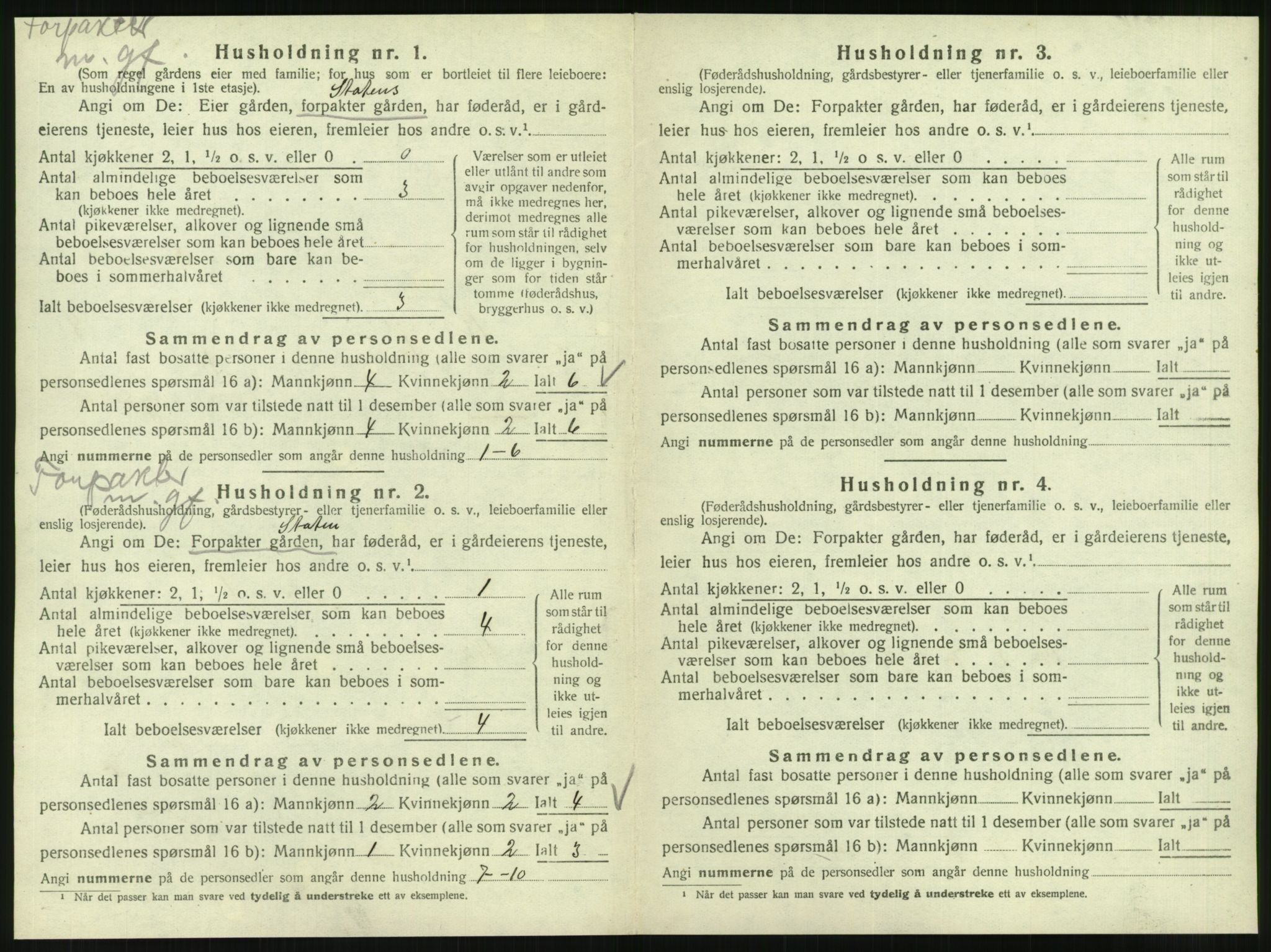 SAT, 1920 census for Korgen, 1920, p. 467