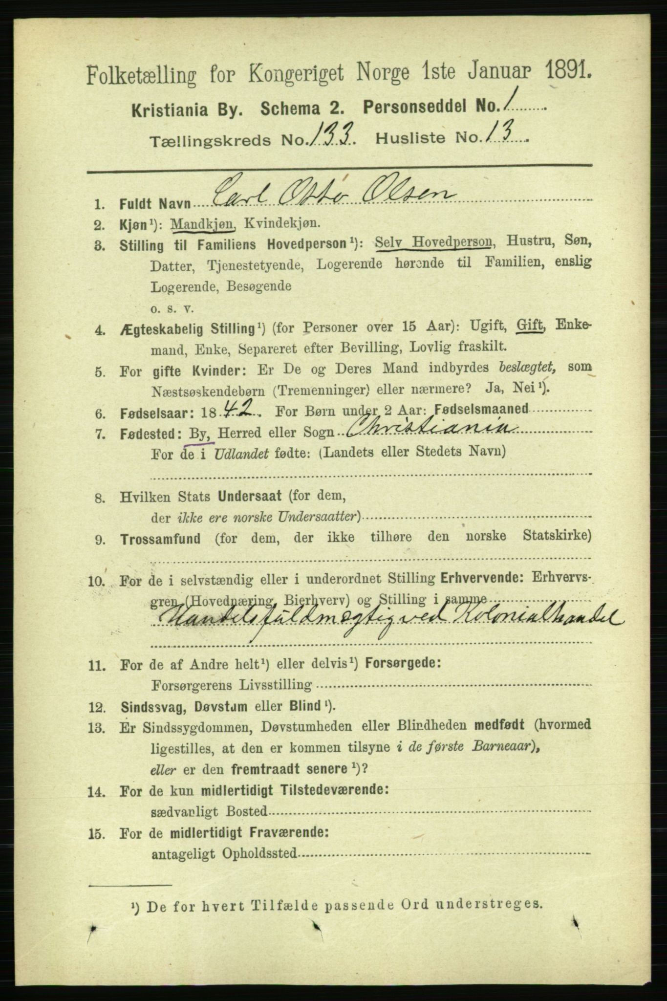 RA, 1891 census for 0301 Kristiania, 1891, p. 72686