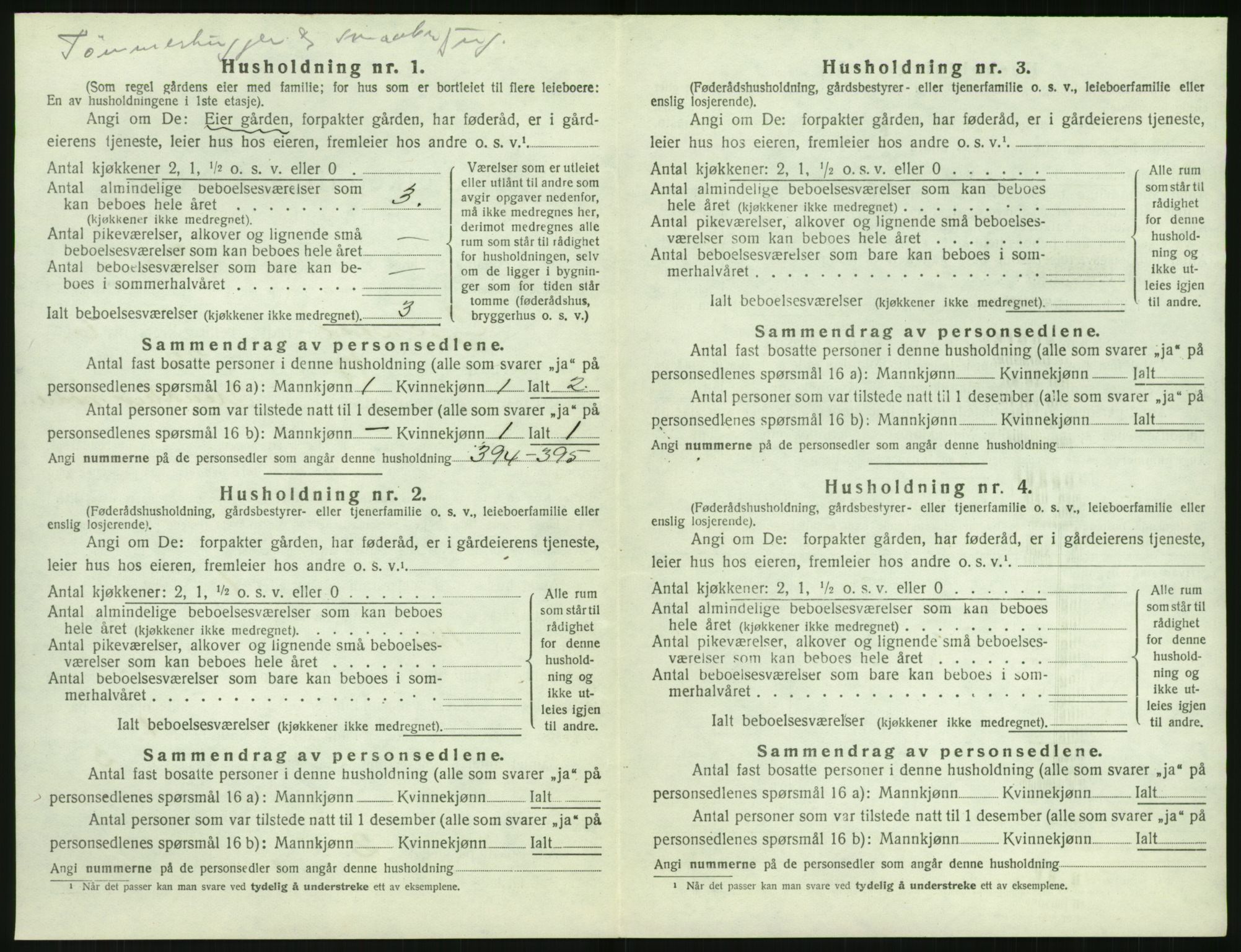 SAK, 1920 census for Gjerstad, 1920, p. 682